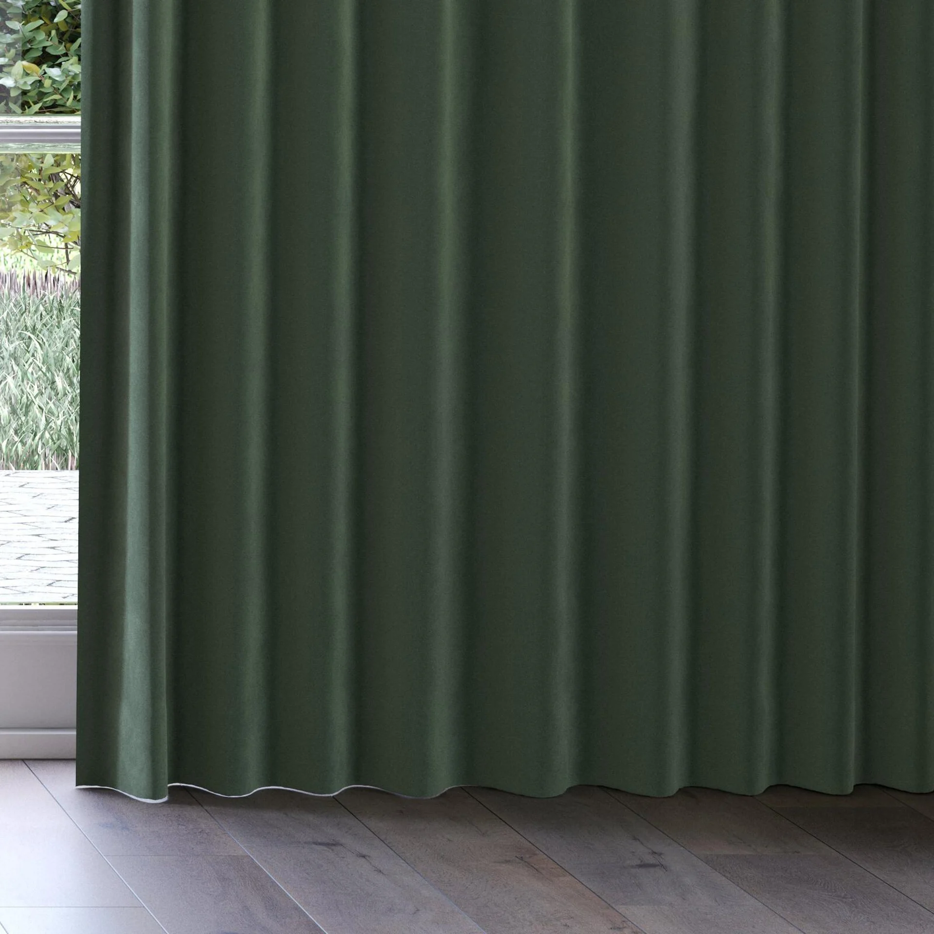 Bottom view of Verbier Forest, on curtain rail