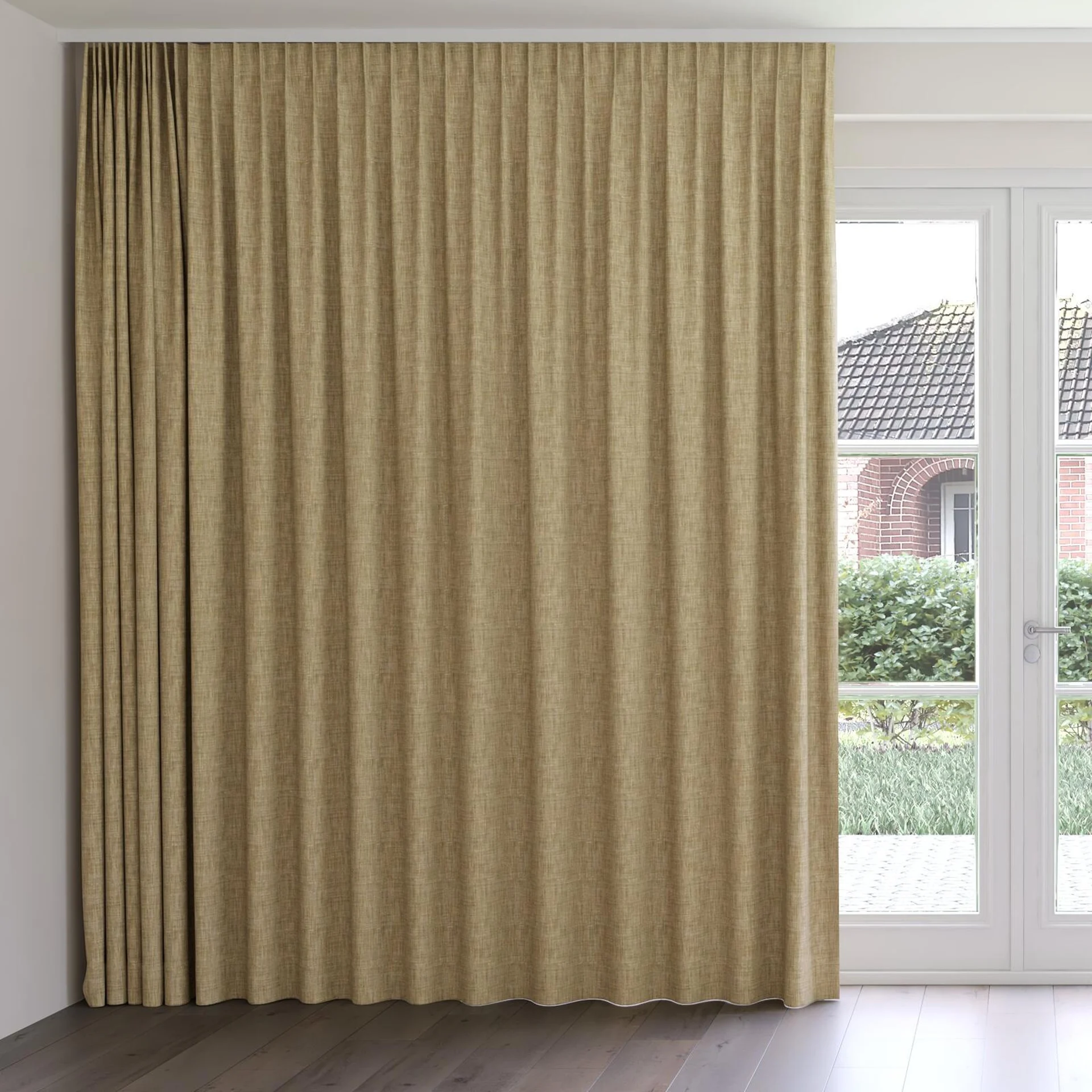 Front view of Observatory Beechnut, on curtain rail