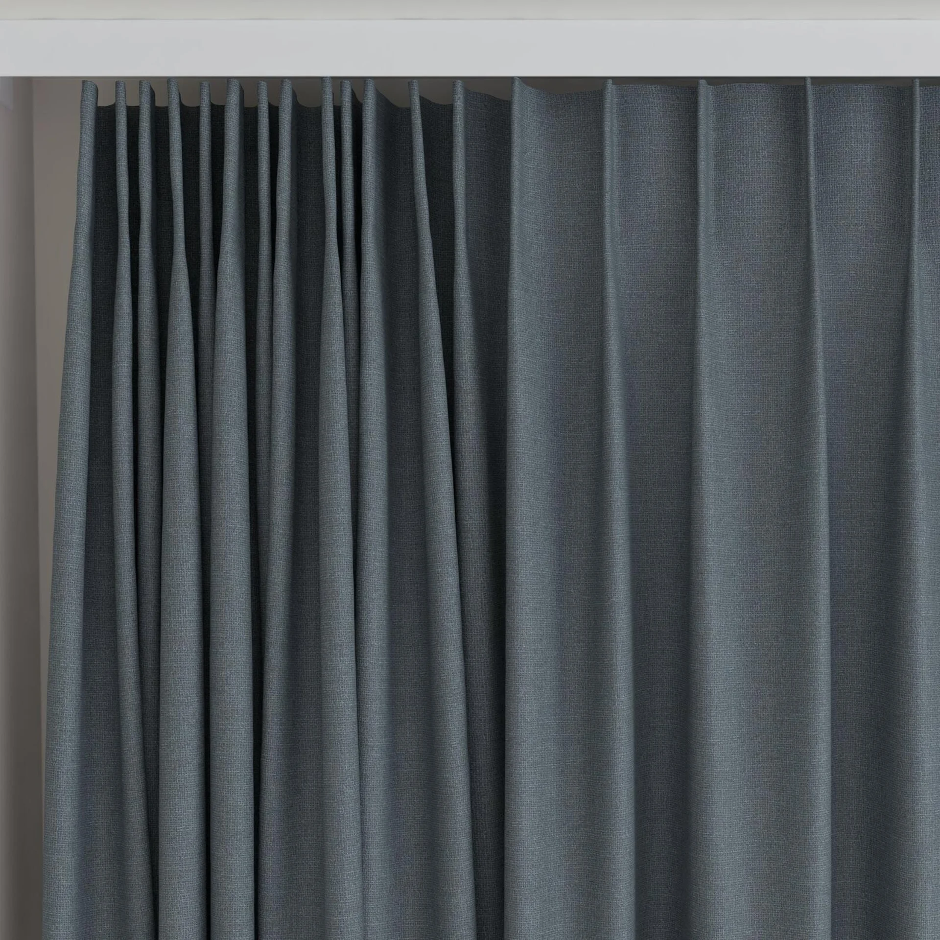 Top view of Element Storm, on curtain rail