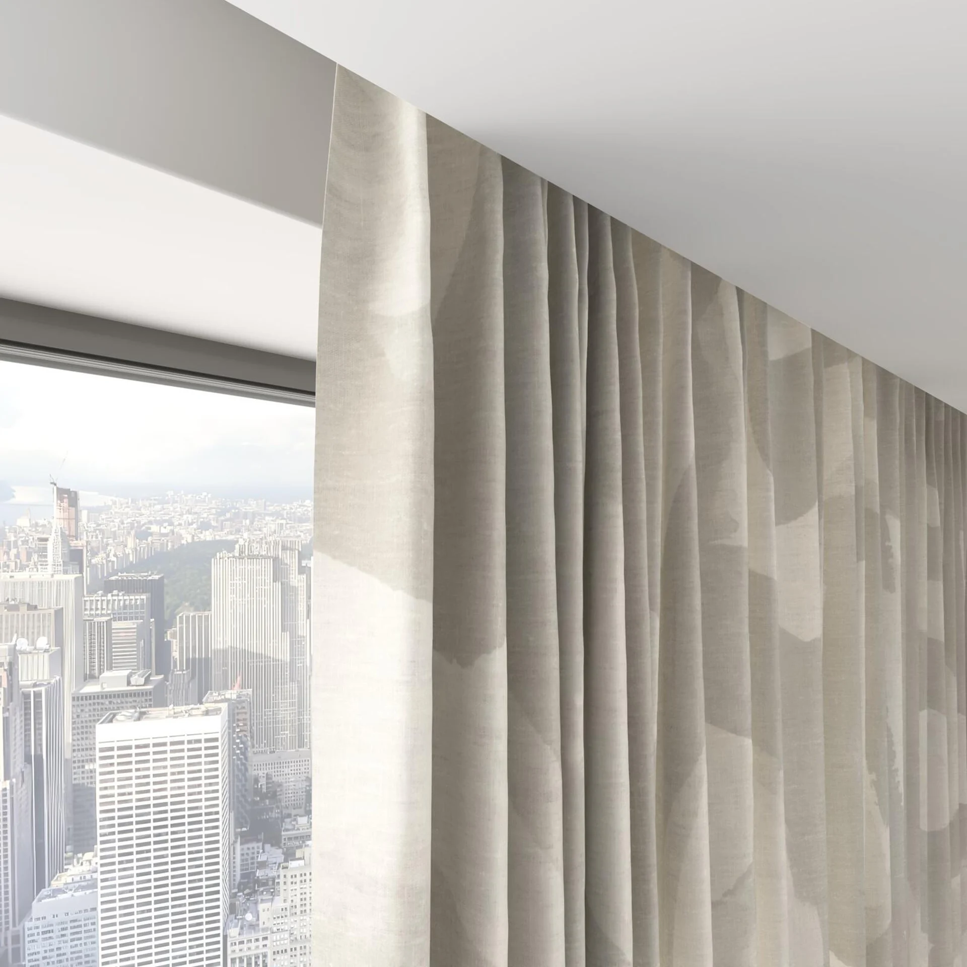 Top view of Abstraction Smoke, on hidden rail