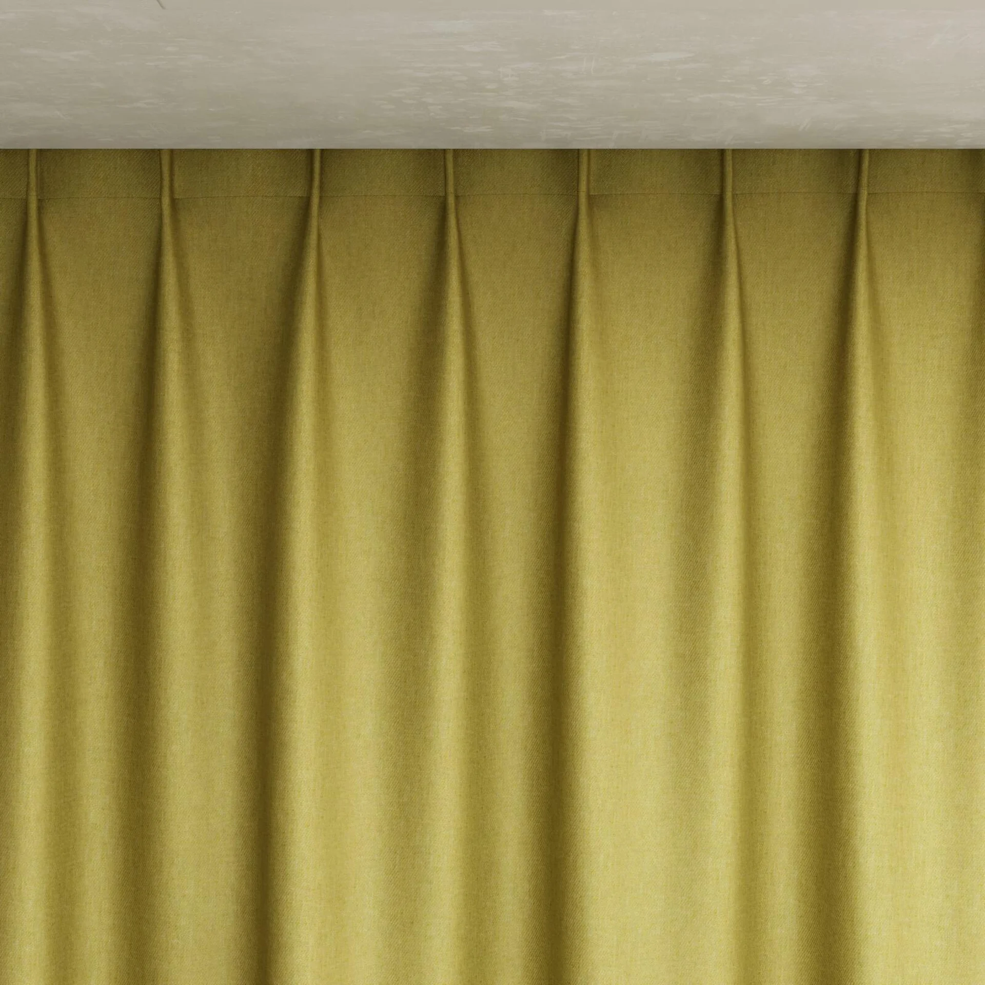 Top view of Fiji Linden, pinch pleat