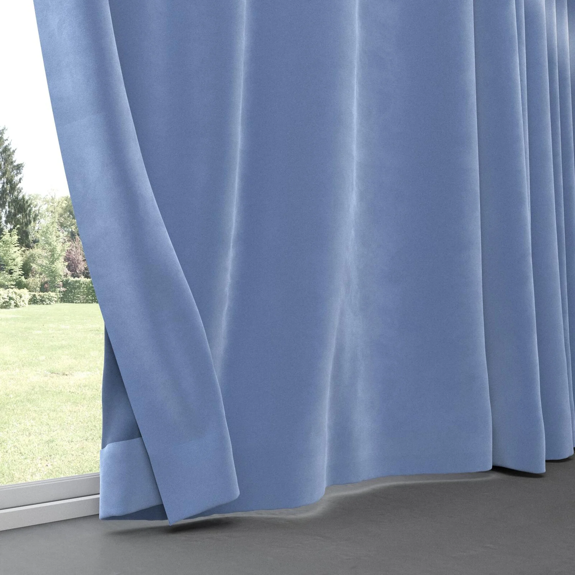 Bottom view of Verbier Ocean, pinch pleat