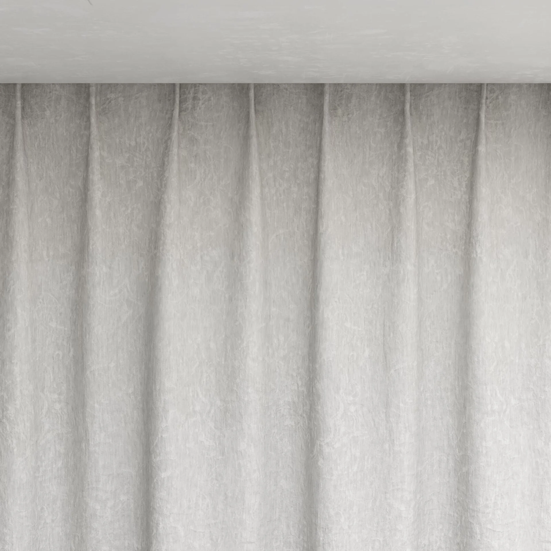 Top view of Azulejo Silver Birch, pinch pleat