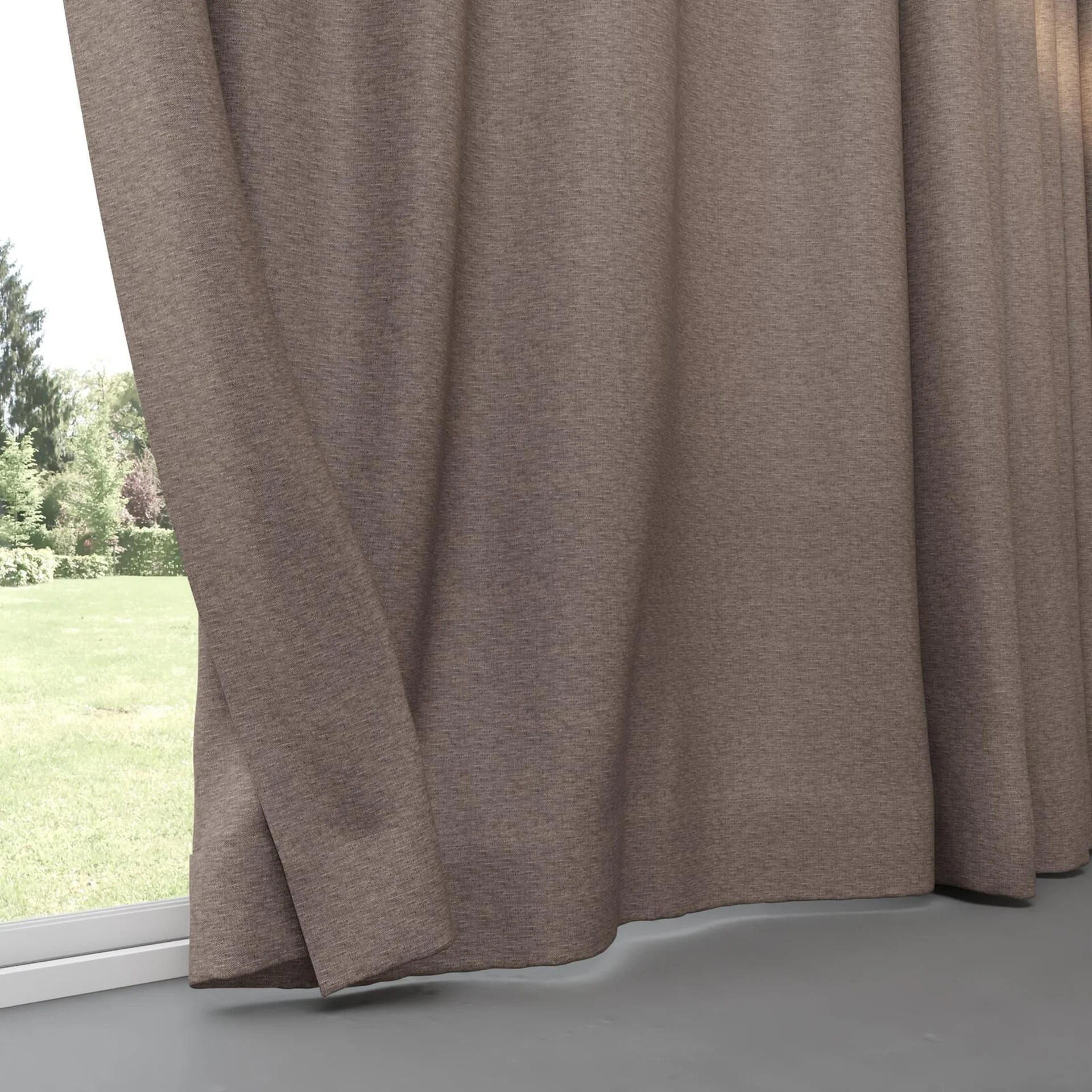 Bottom view of Goa Charcoal, pinch pleat