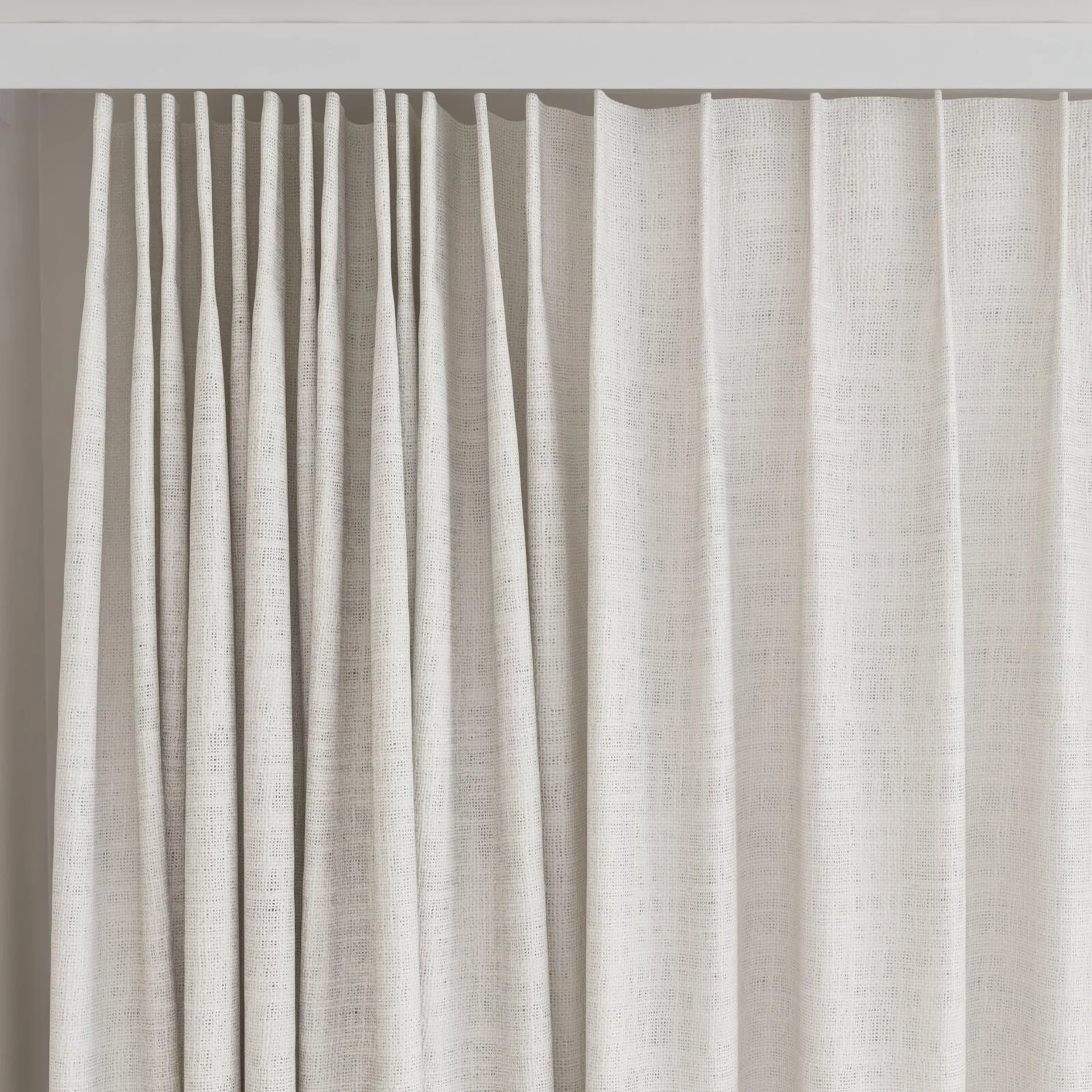 Top view of Adobe Bone, on curtain rail