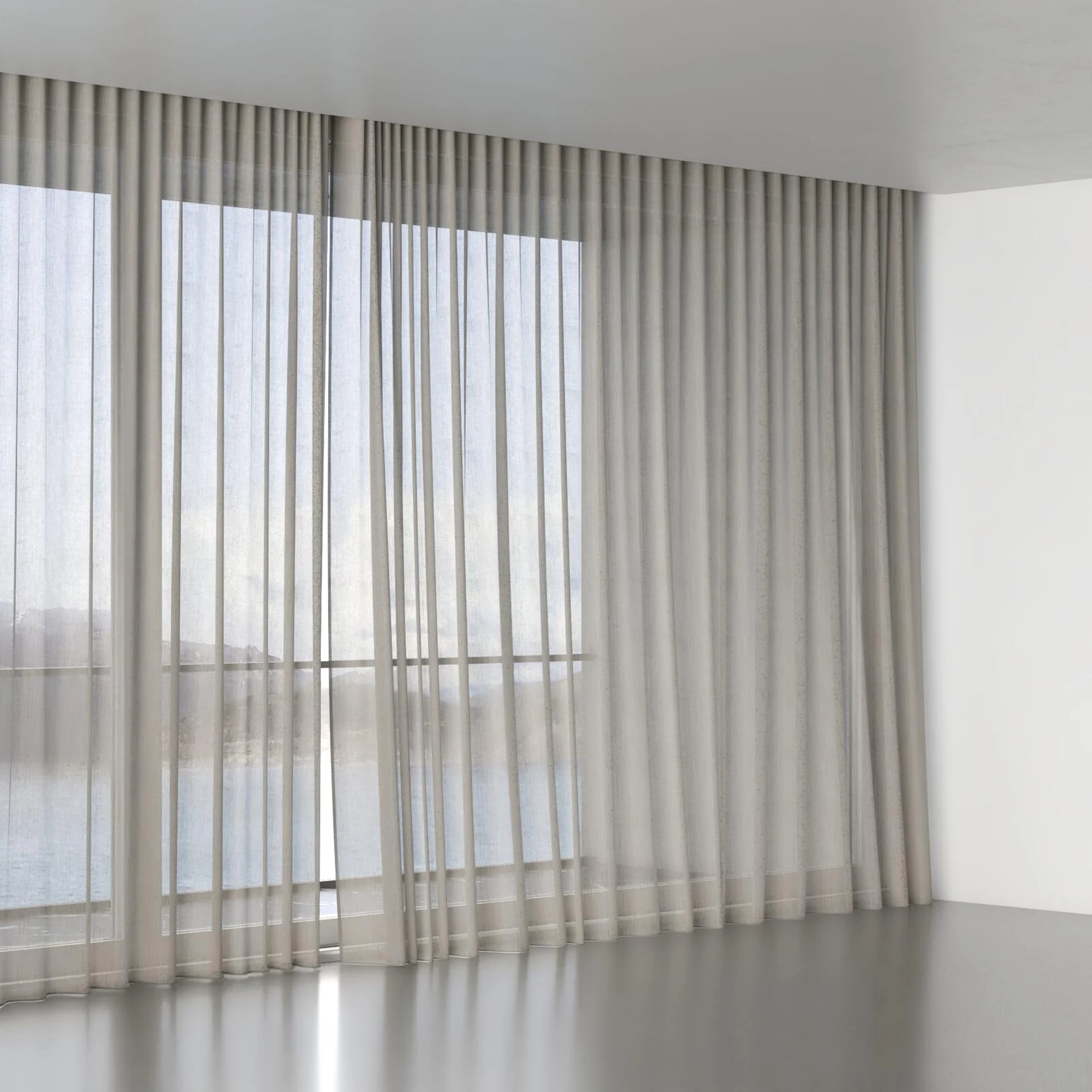 Full view of Antipodes Driftwood, wave pleat