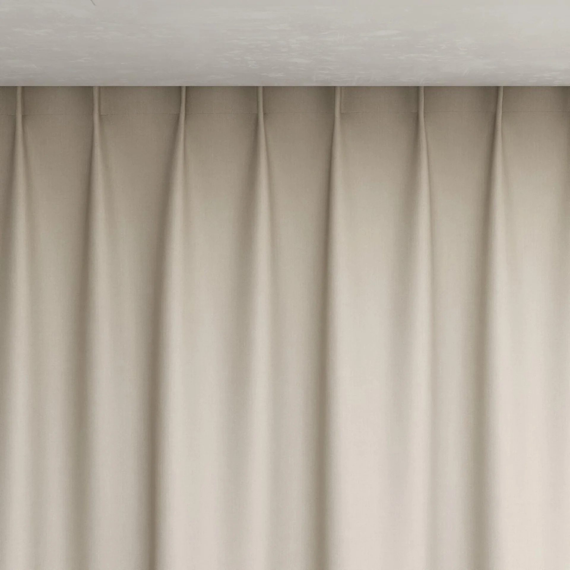 Top view of Kidglove Antique, pinch pleat