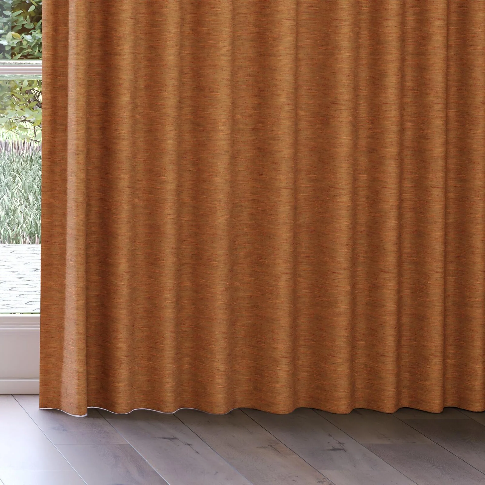 Bottom view of Venus Autumn, on curtain rail