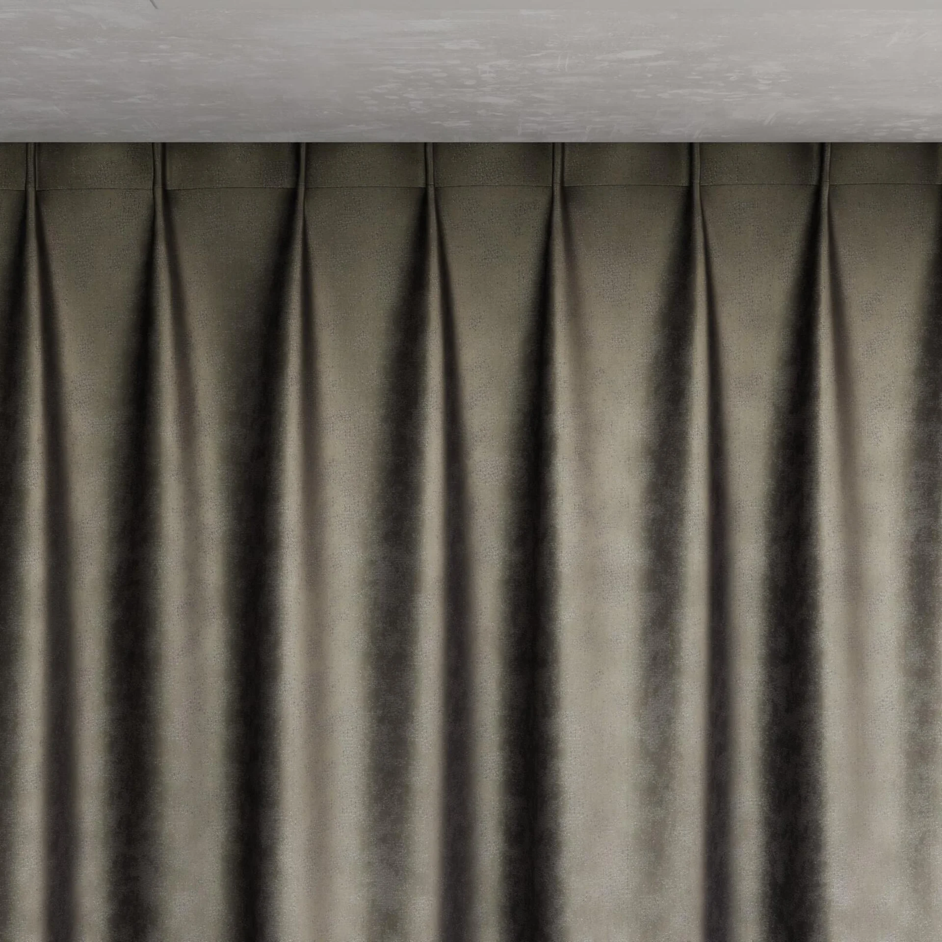 Top view of Fizz Slate, pinch pleat