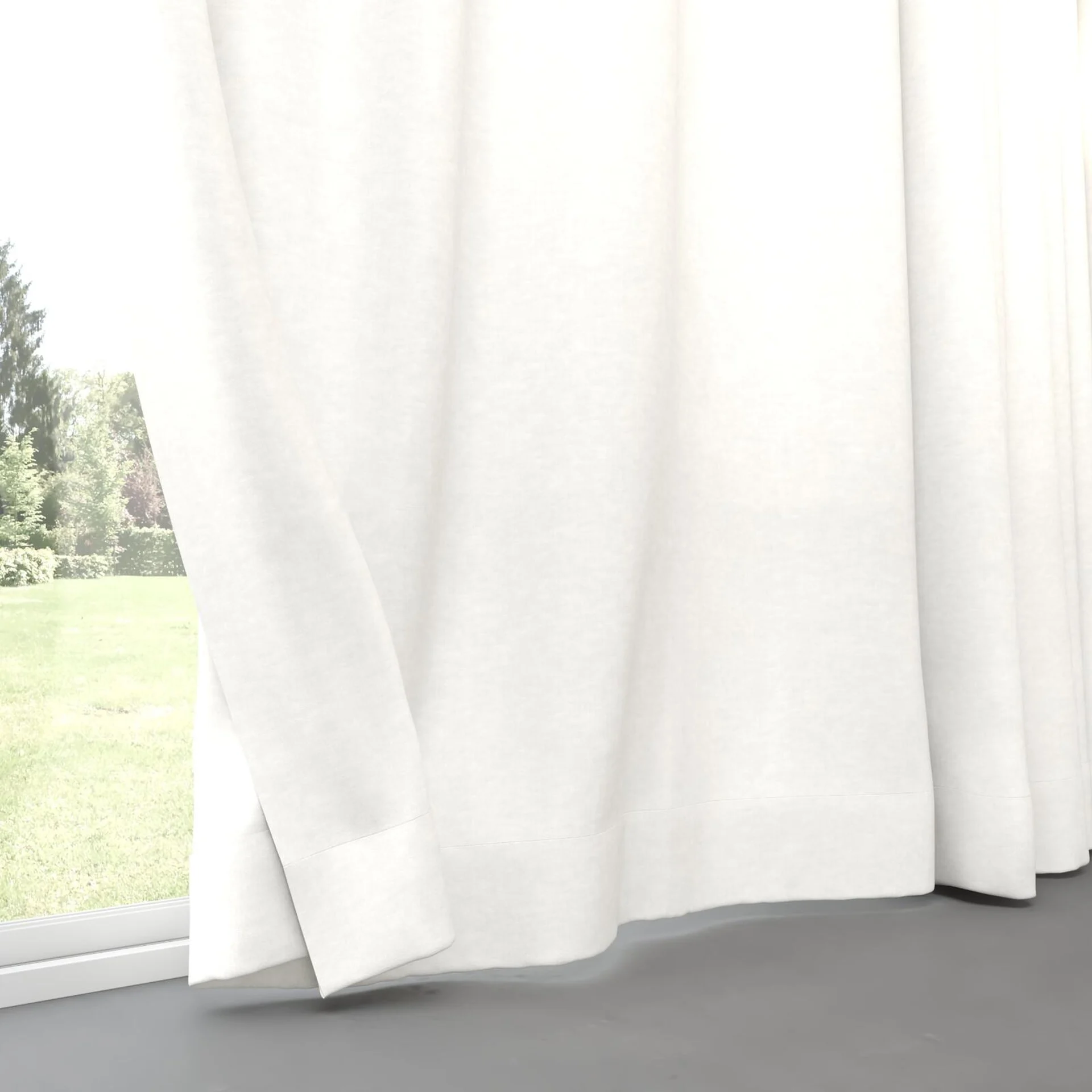 Bottom view of Goa Marshmallow, pinch pleat