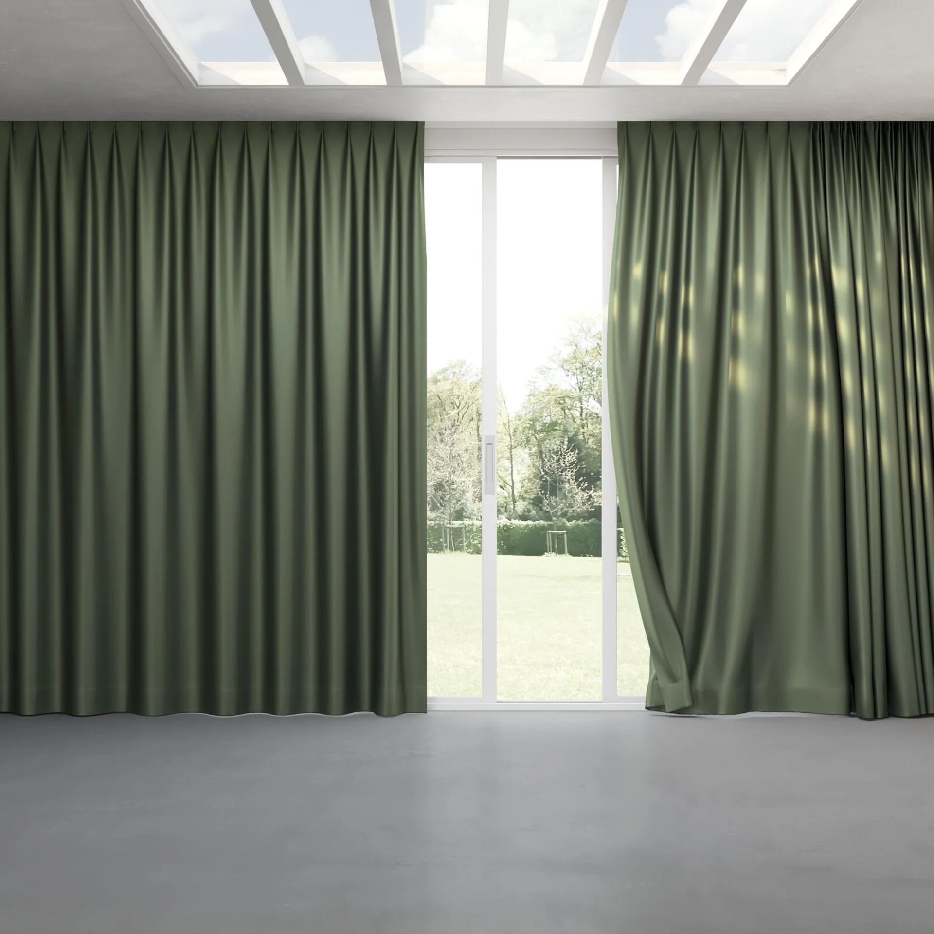Full view of North Face Sage, pinch pleat