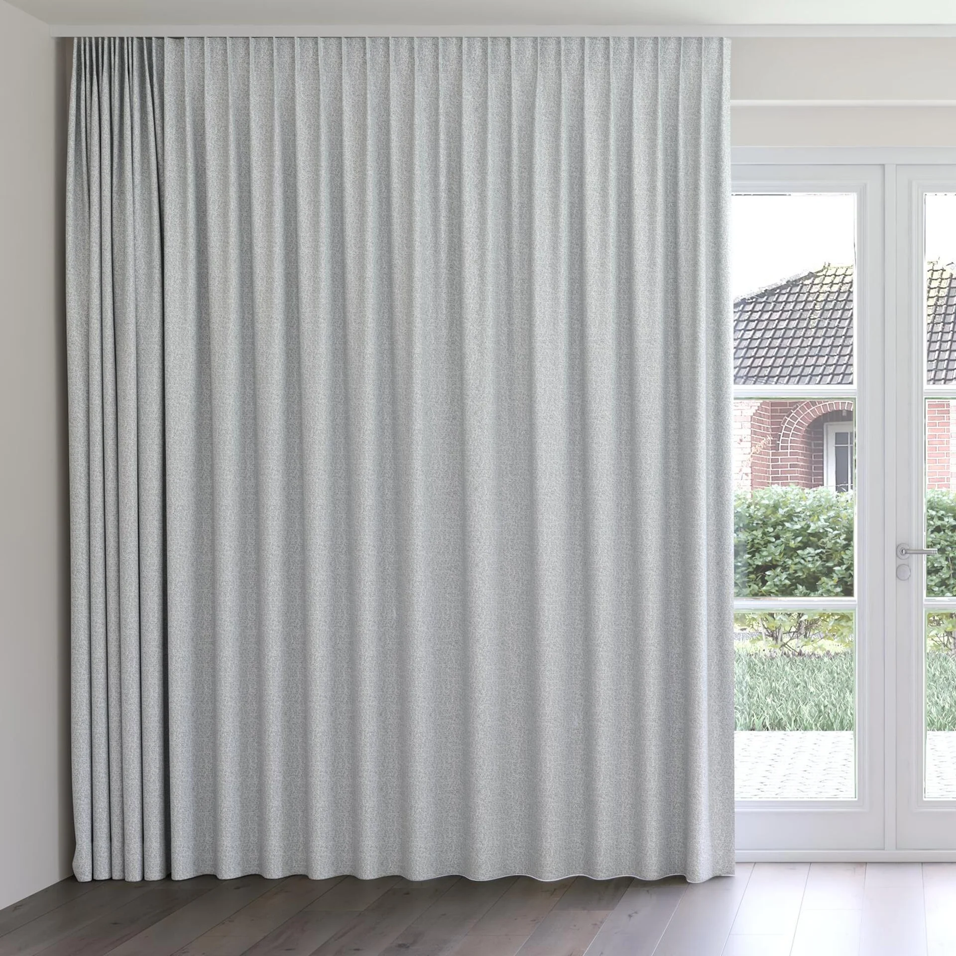 Front view of Sabik Stone, on curtain rail