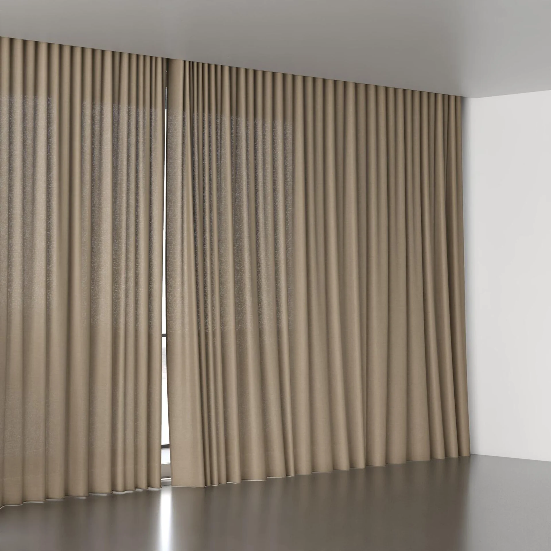 Full view of Arcadia Mushroom, wave pleat