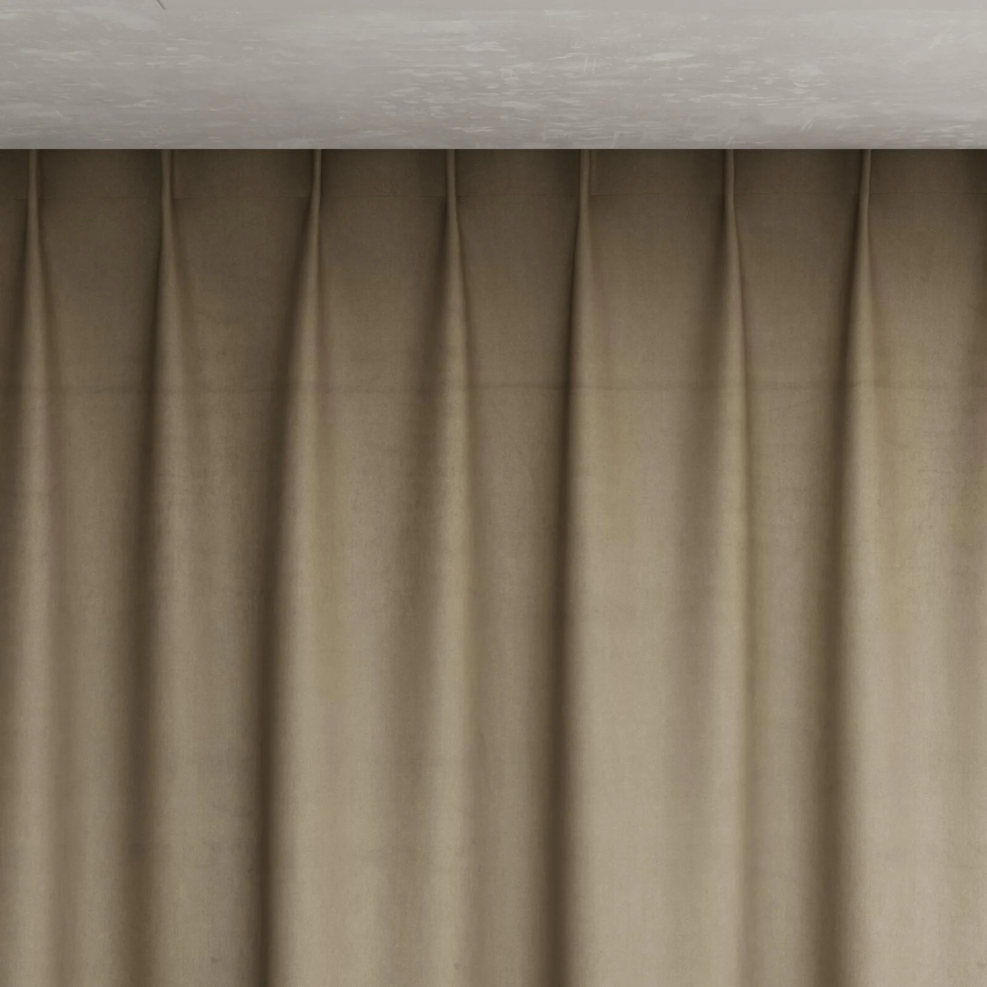 Top view of Warlock Linen, pinch pleat