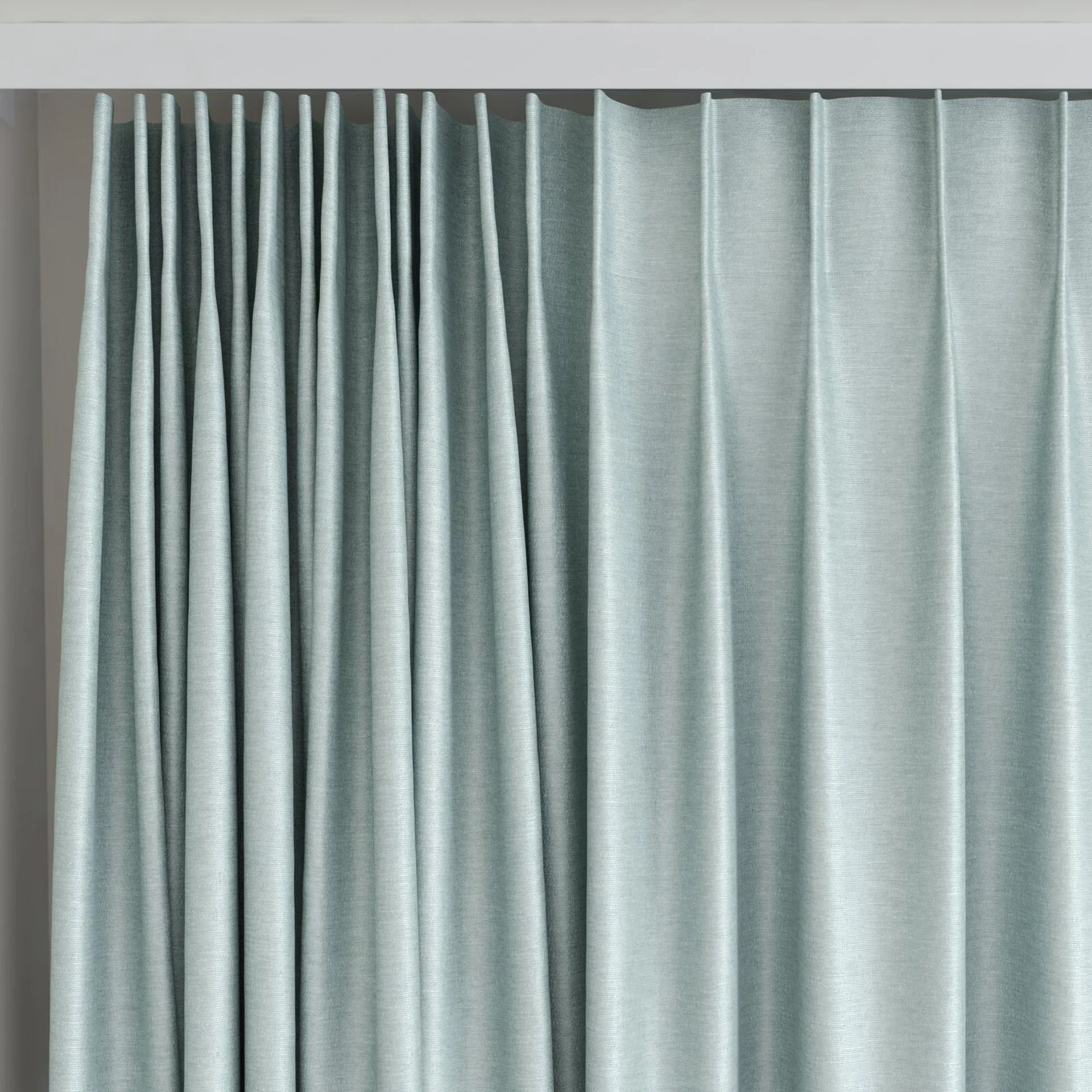 Top view of Provence Surf, on curtain rail