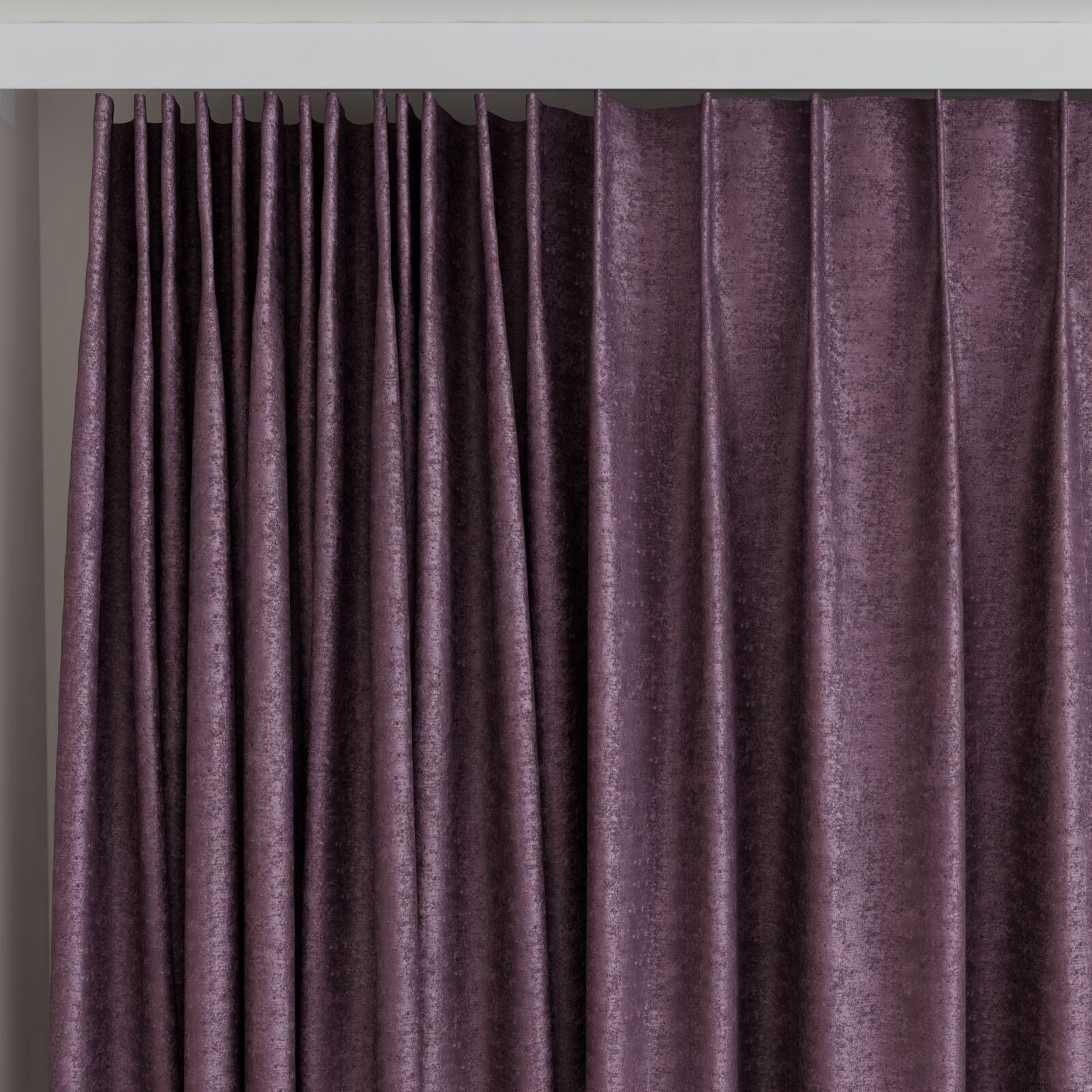 Top view of Hug Grape, on curtain rail