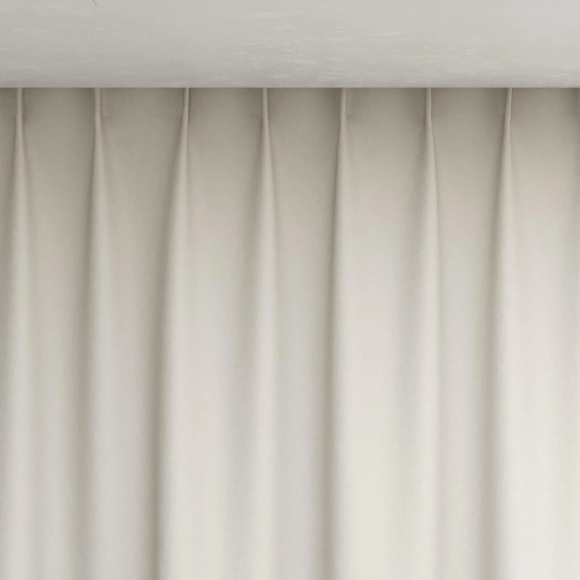 Top view of Brugge Sesame, pinch pleat