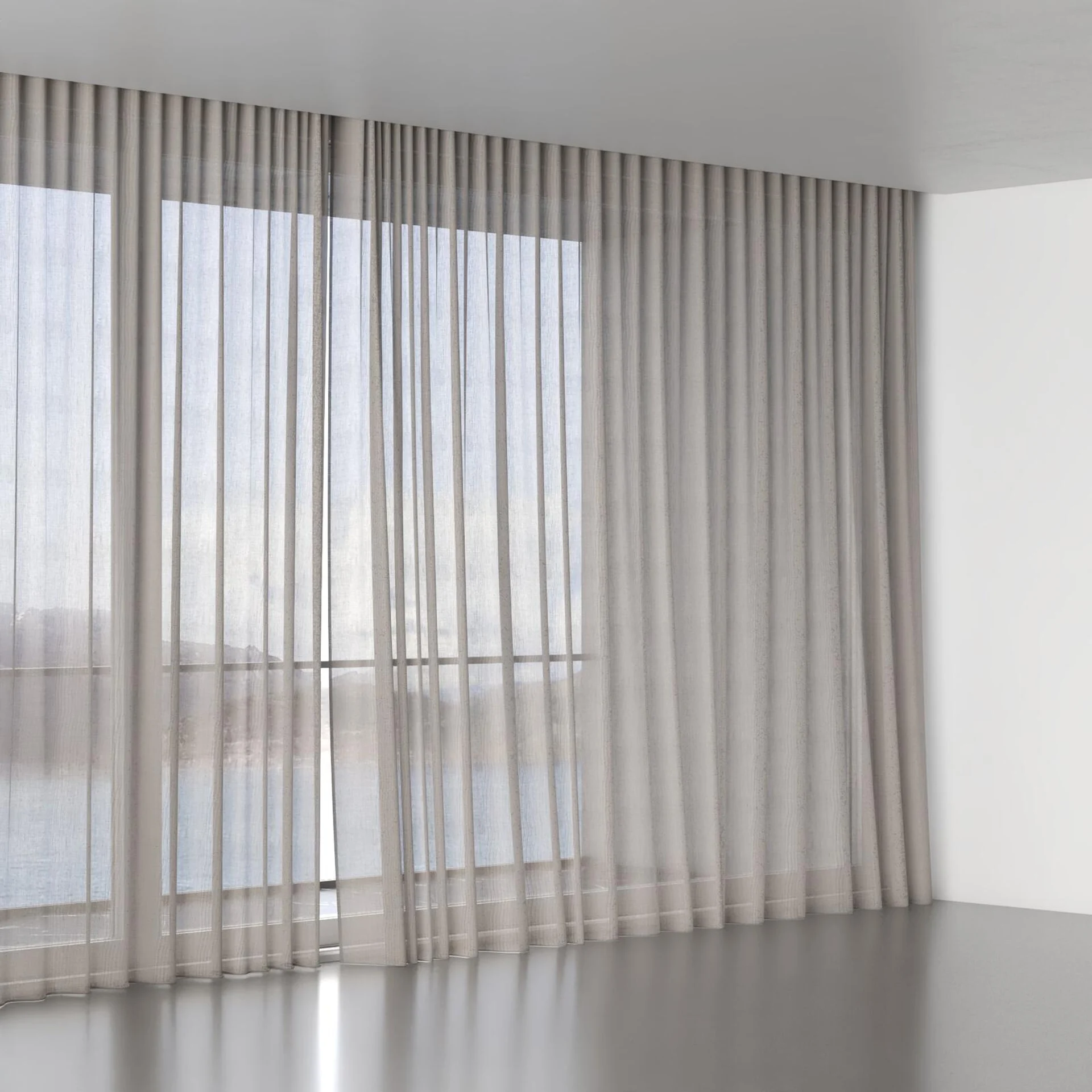 Full view of Antipodes Peppercorn, wave pleat