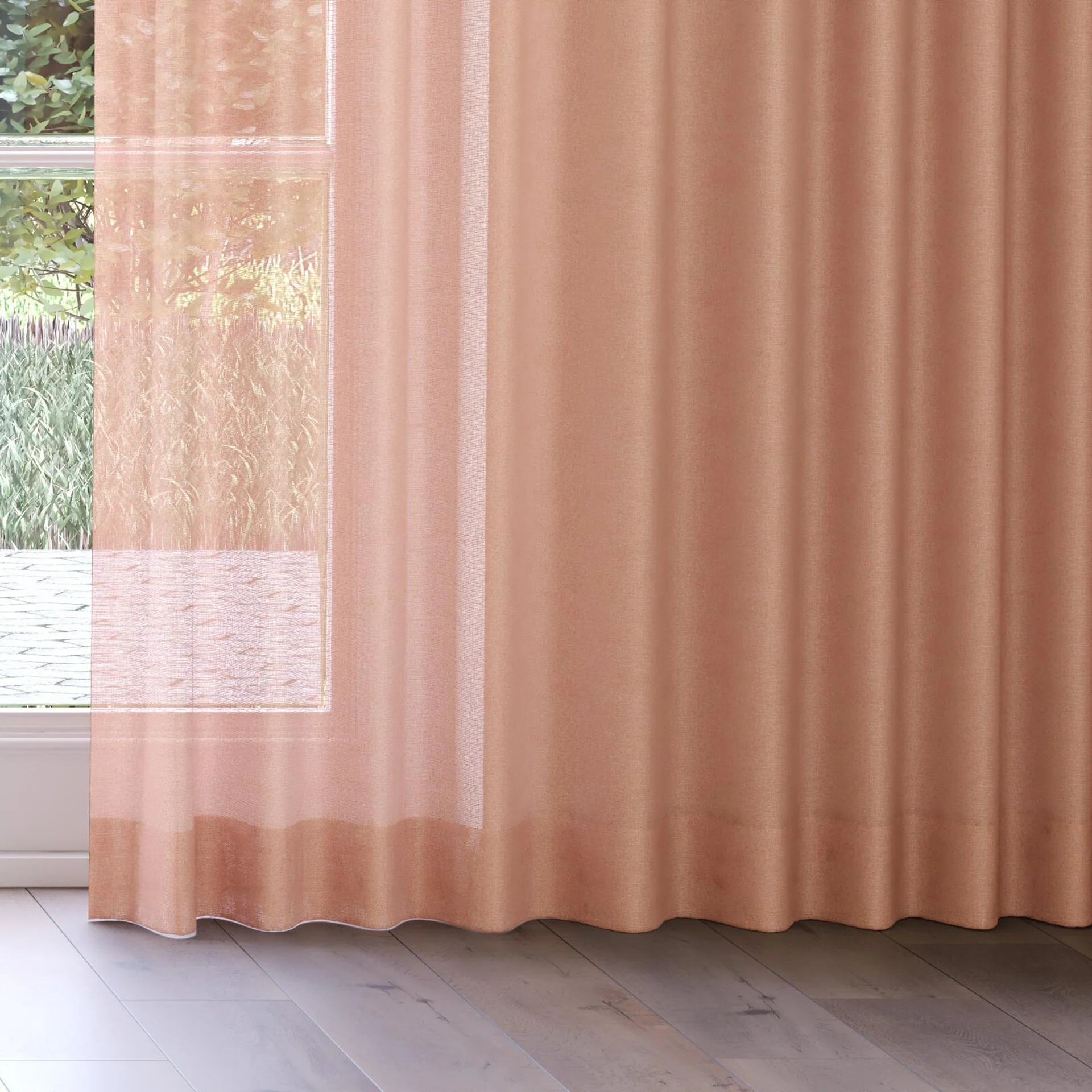 Bottom view of Focus Terra, on curtain rail