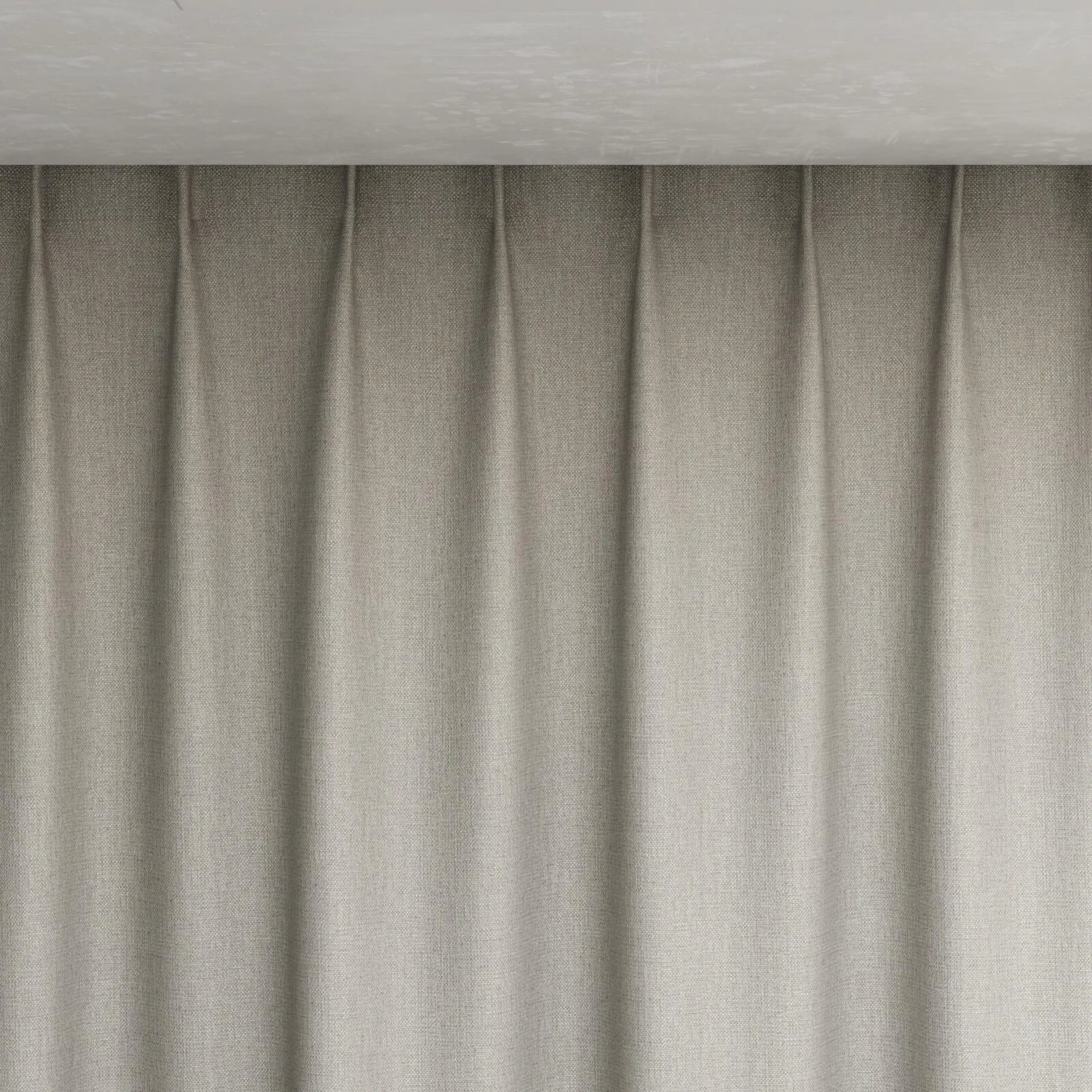 Top view of Gent Pewter, pinch pleat