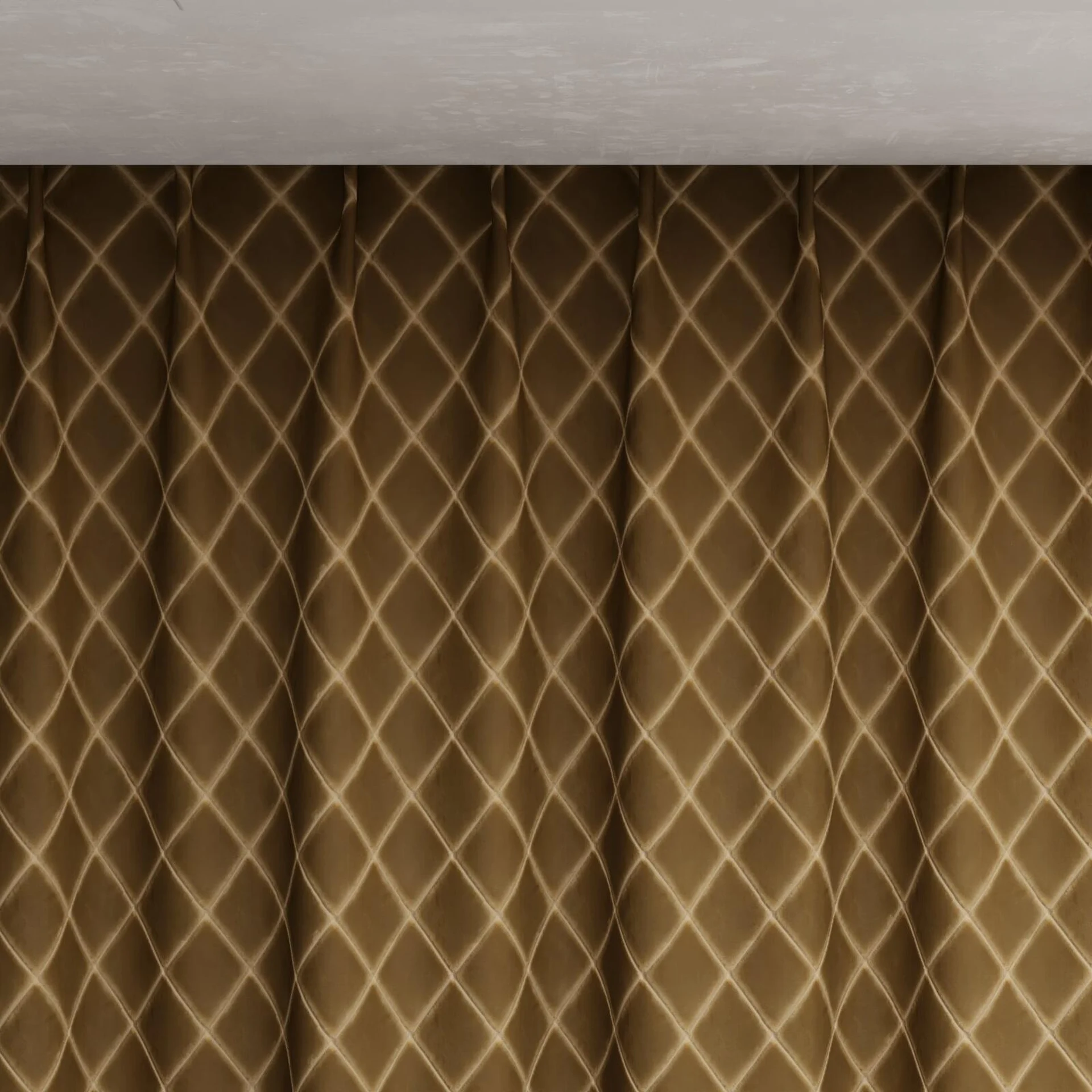 Top view of Pantheon Caramel, pinch pleat