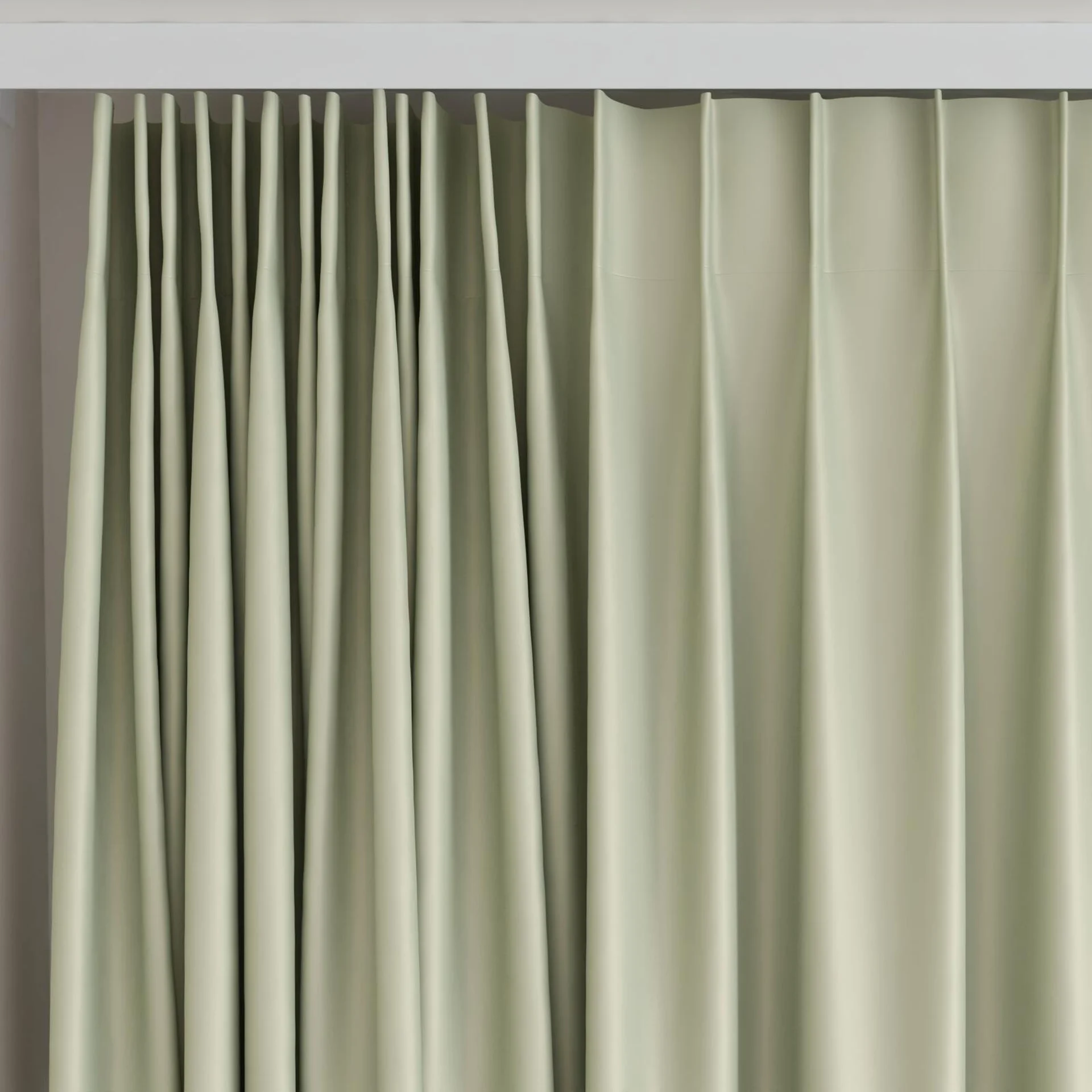 Top view of Blockbuster Dune, on curtain rail