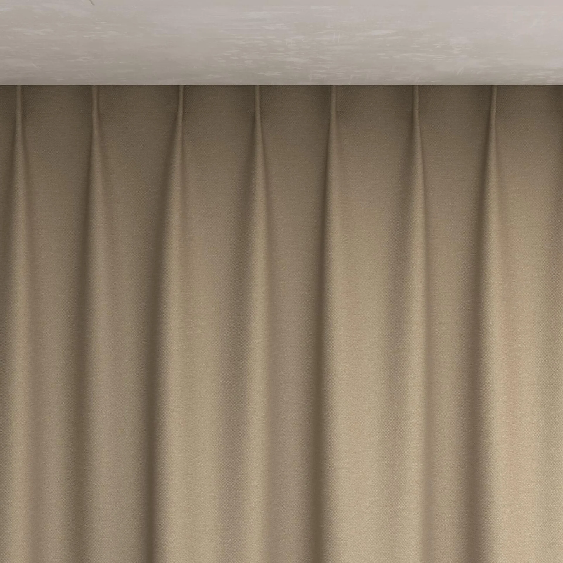 Top view of Duede Bark, pinch pleat