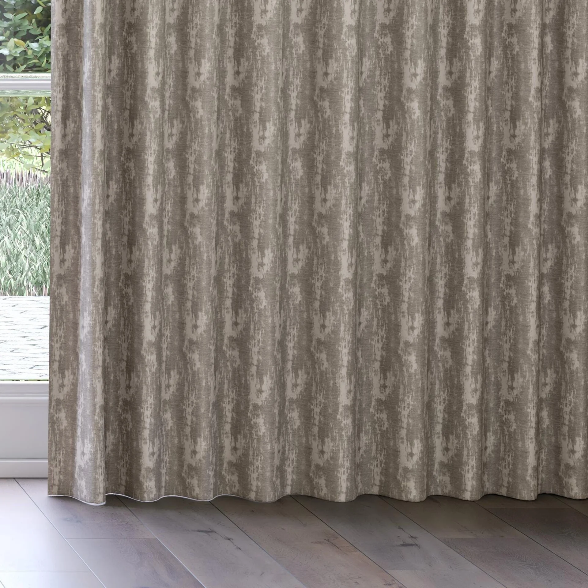 Bottom view of Innovation Funghi, on curtain rail