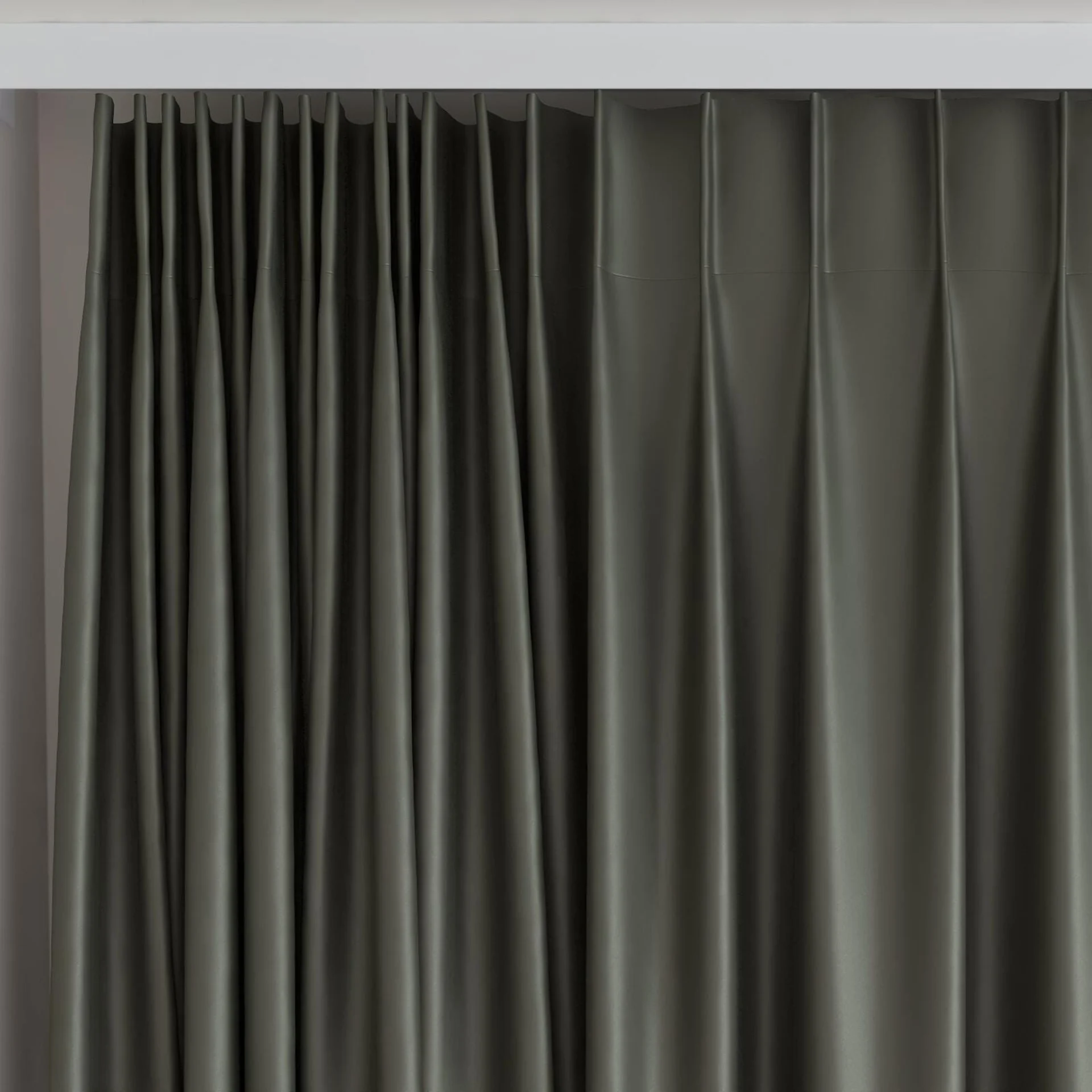 Top view of Sleek Bottle, on curtain rail