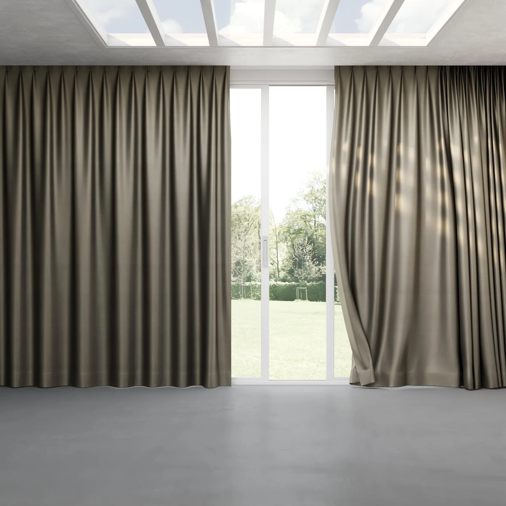 Full view of Mont Blanc Antique, pinch pleat