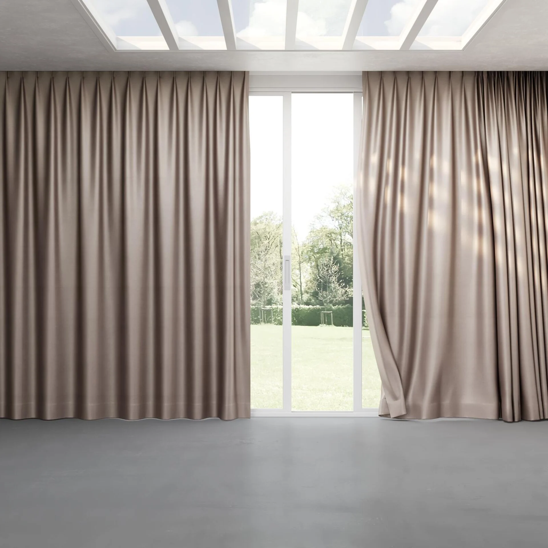 Full view of Mont Blanc Petal, pinch pleat