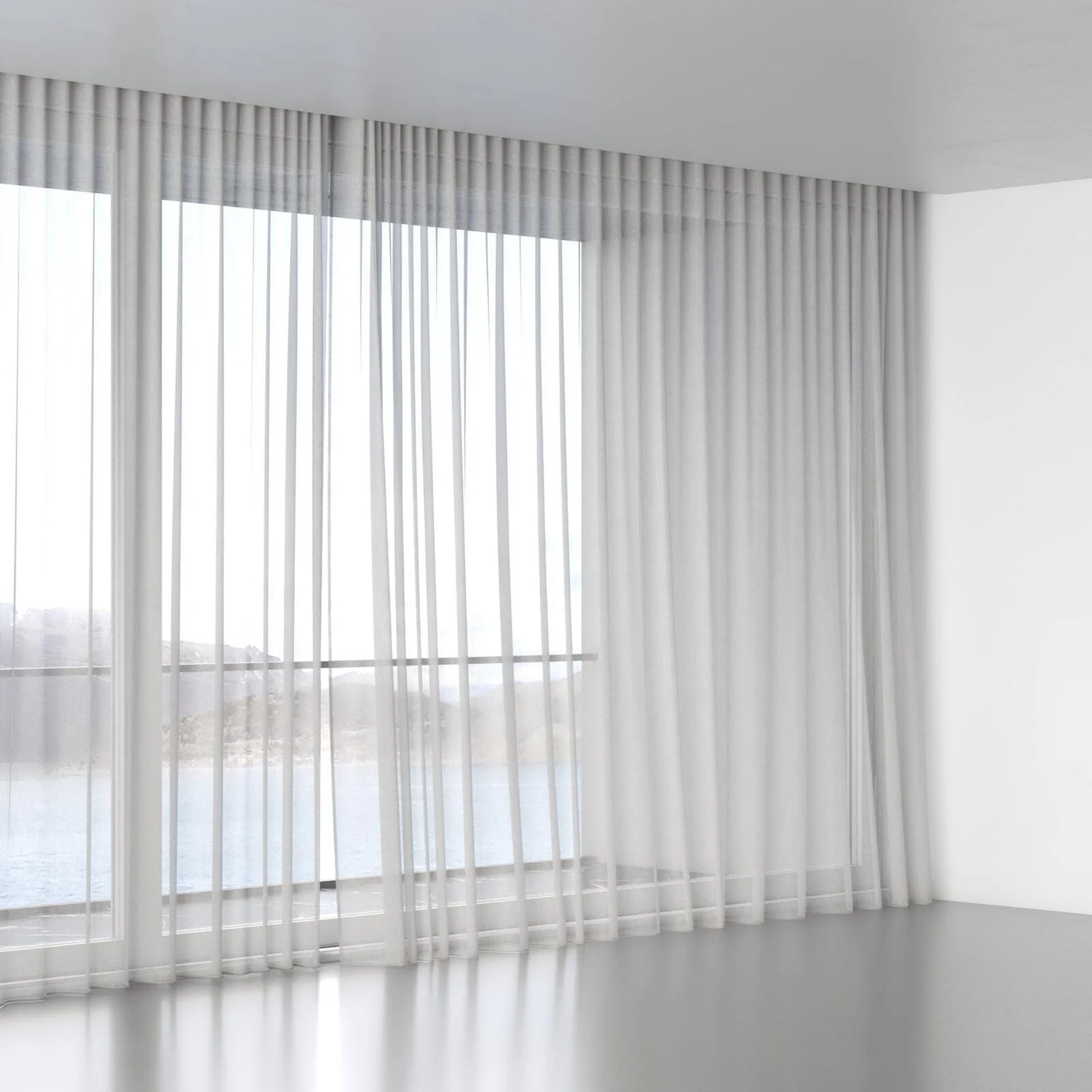 Full view of Antipodes Cloud, wave pleat