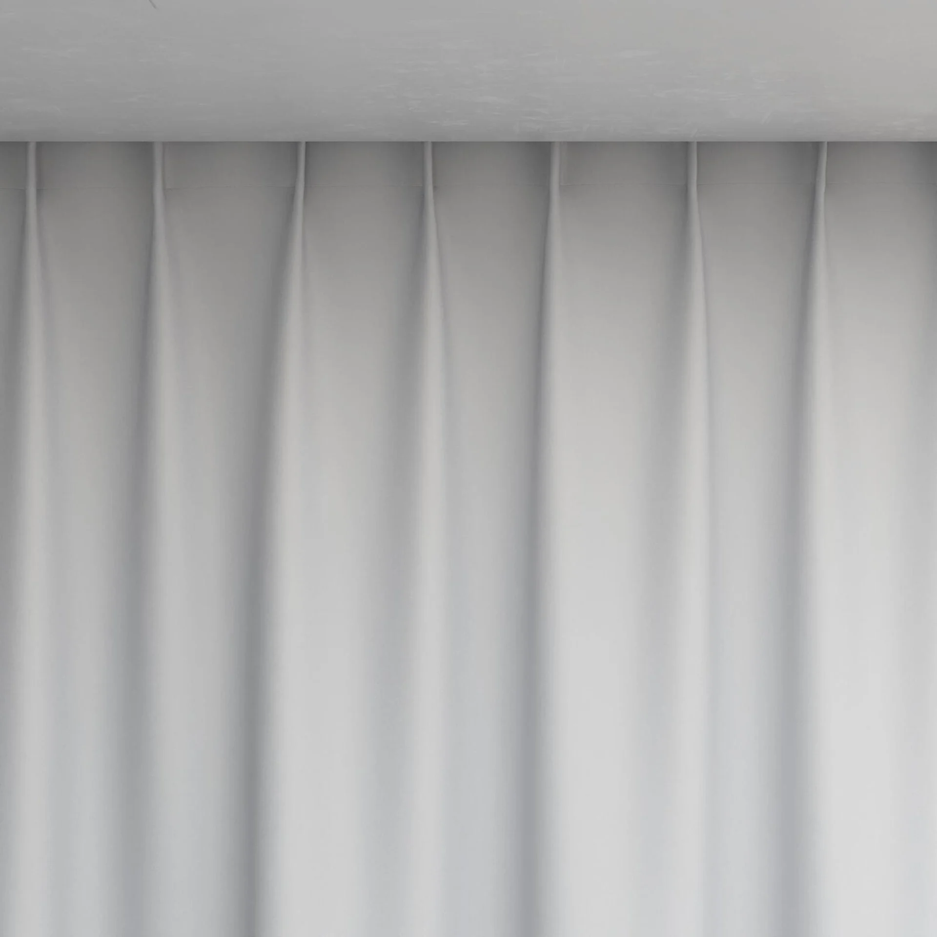 Top view of Kidglove Snow, pinch pleat