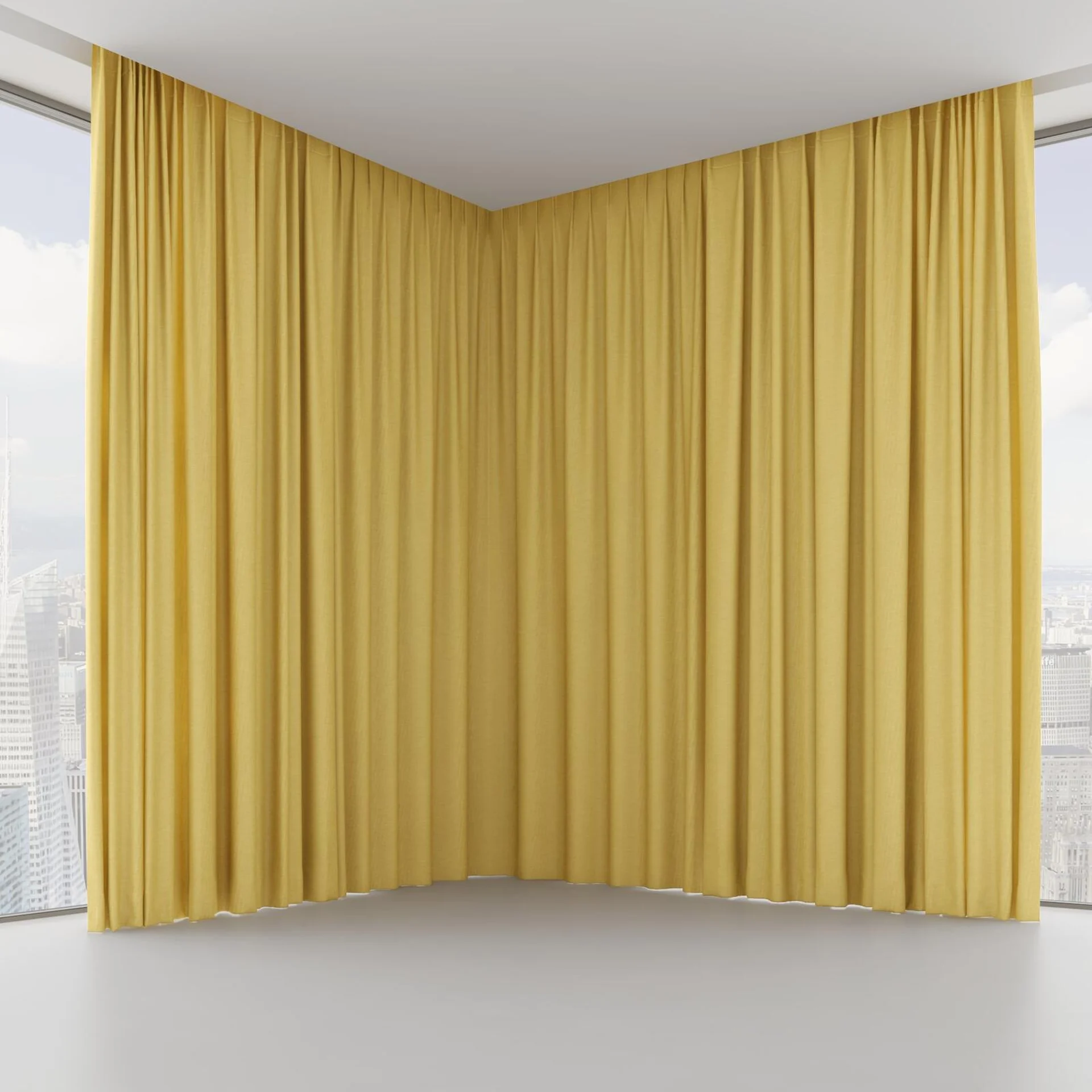 Front view of Casual Gold, on hidden rail