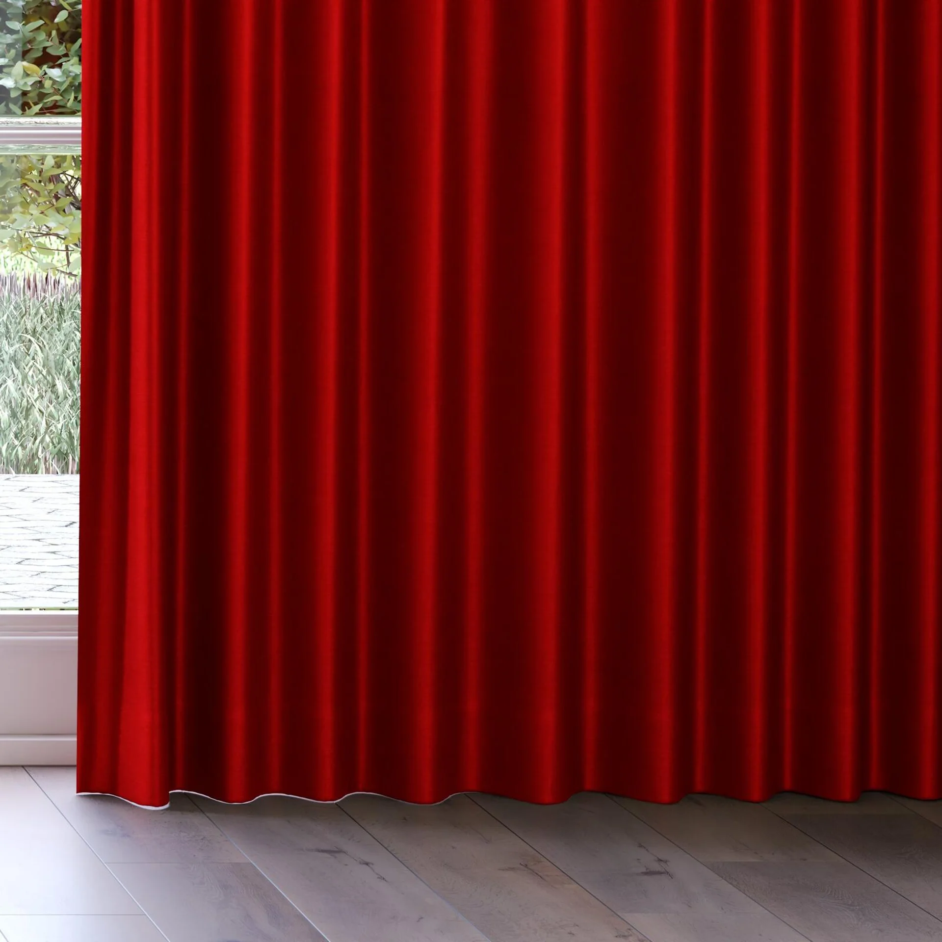Bottom view of Mont Blanc Canyon, on curtain rail