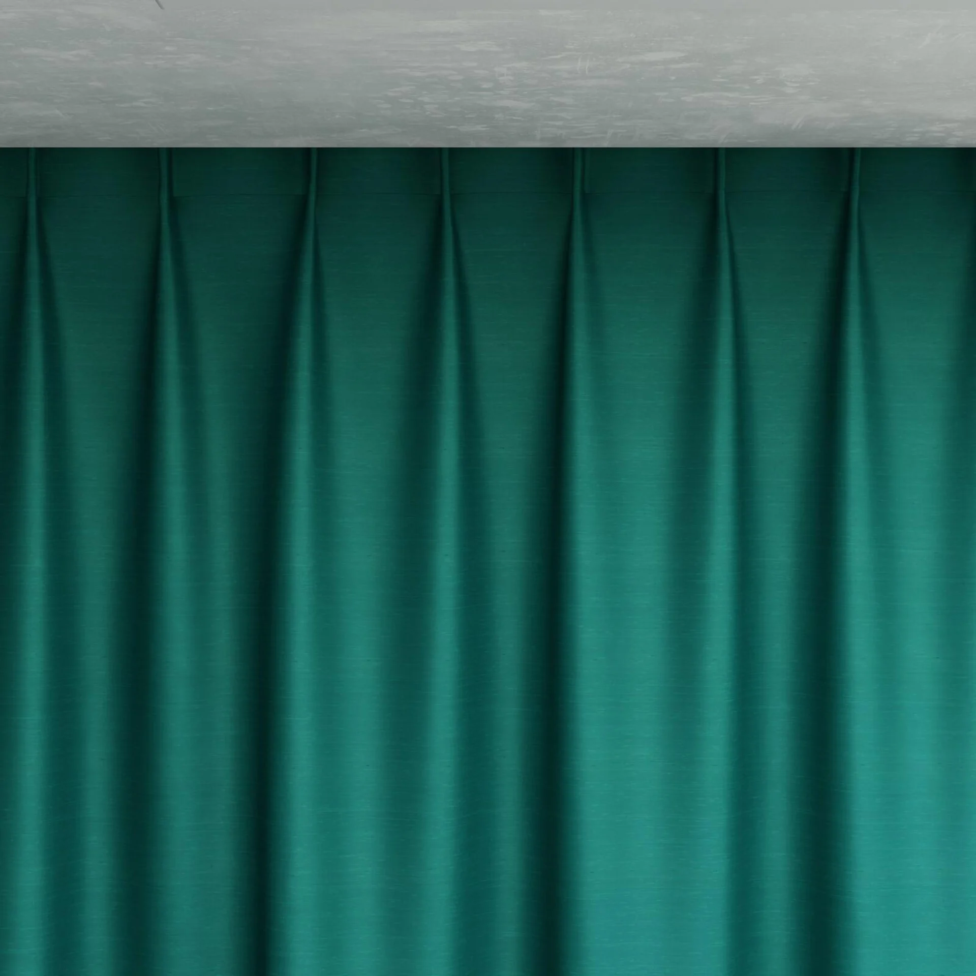 Top view of Silky Baltic, pinch pleat
