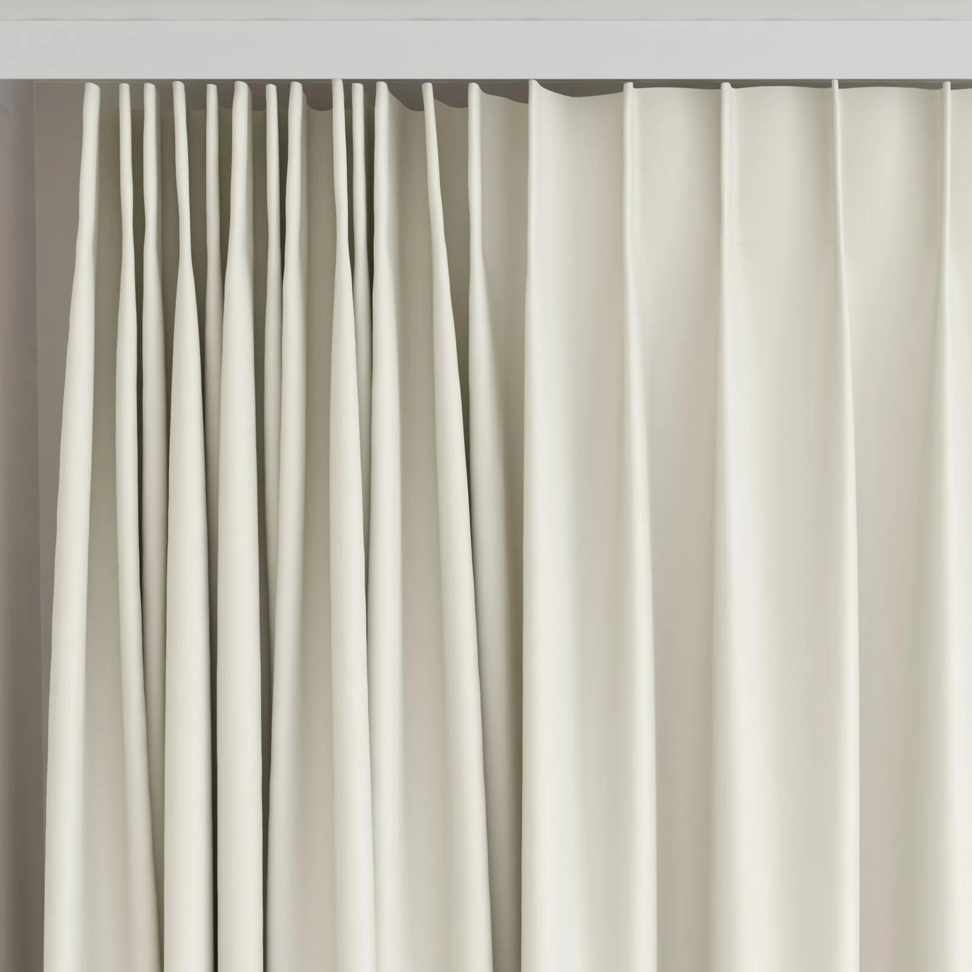 Top view of Blockbuster Nougat, on curtain rail