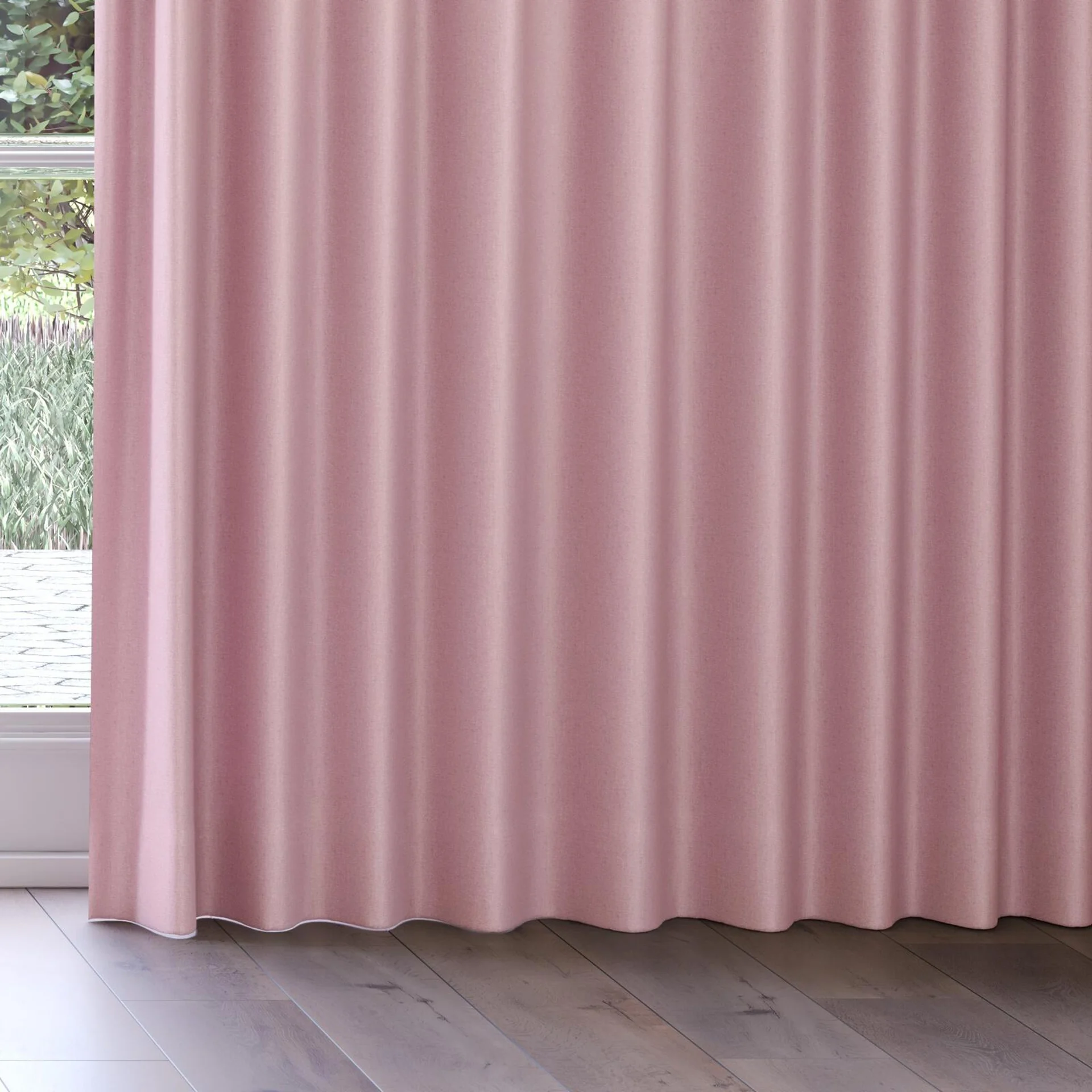 Bottom view of Grove Lotus, on curtain rail