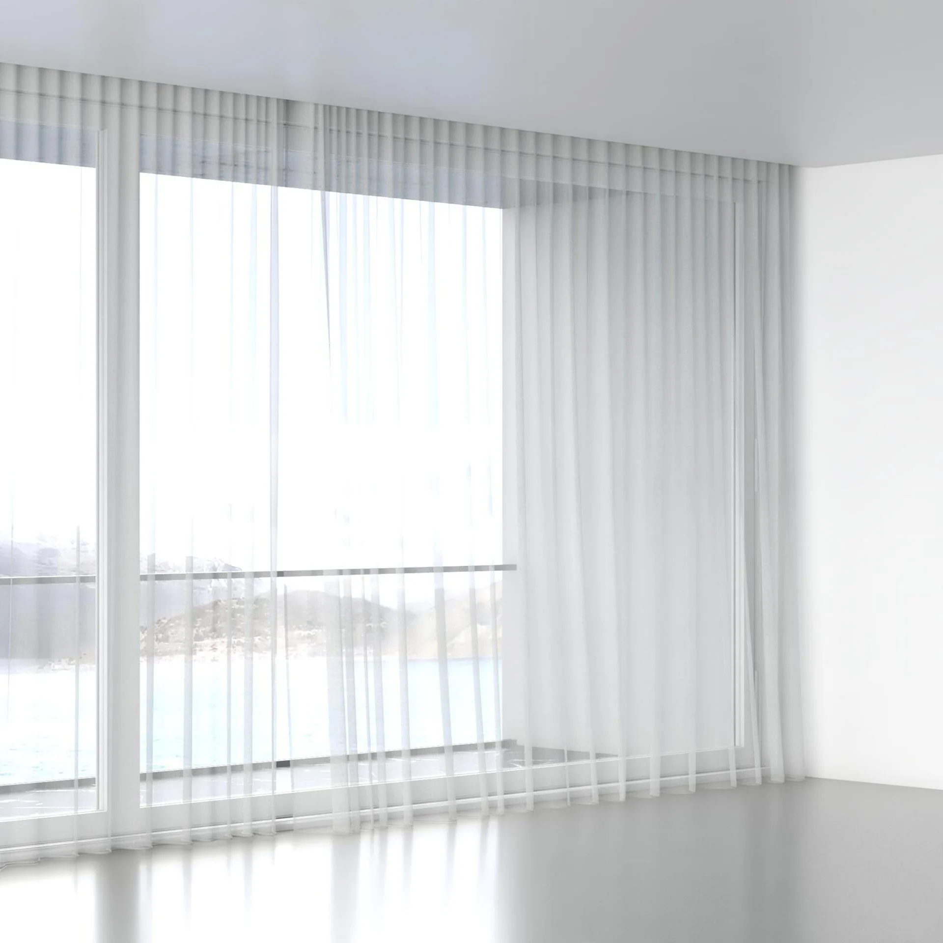 Full view of Audiance Swan, wave pleat