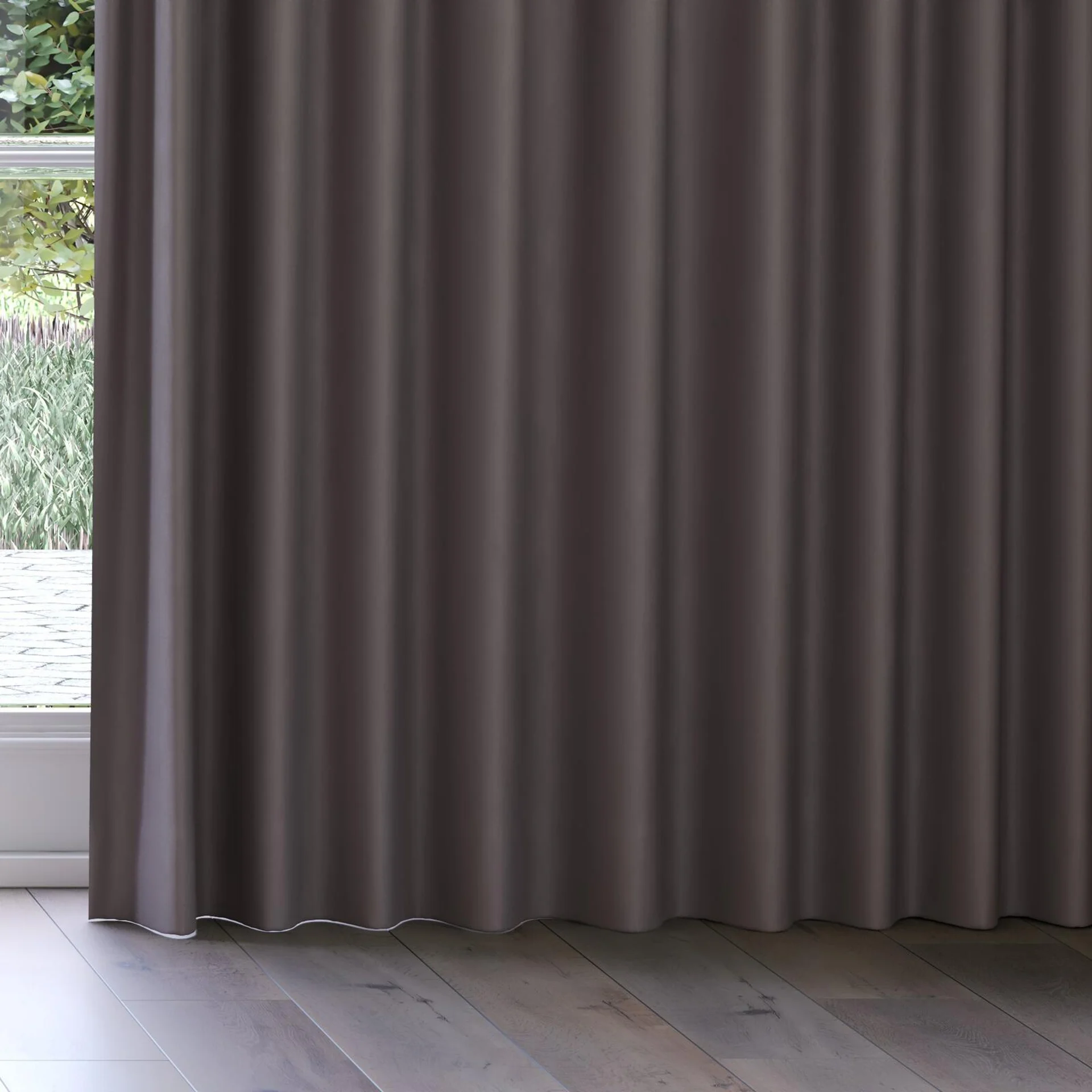 Bottom view of Vela Sterling, on curtain rail