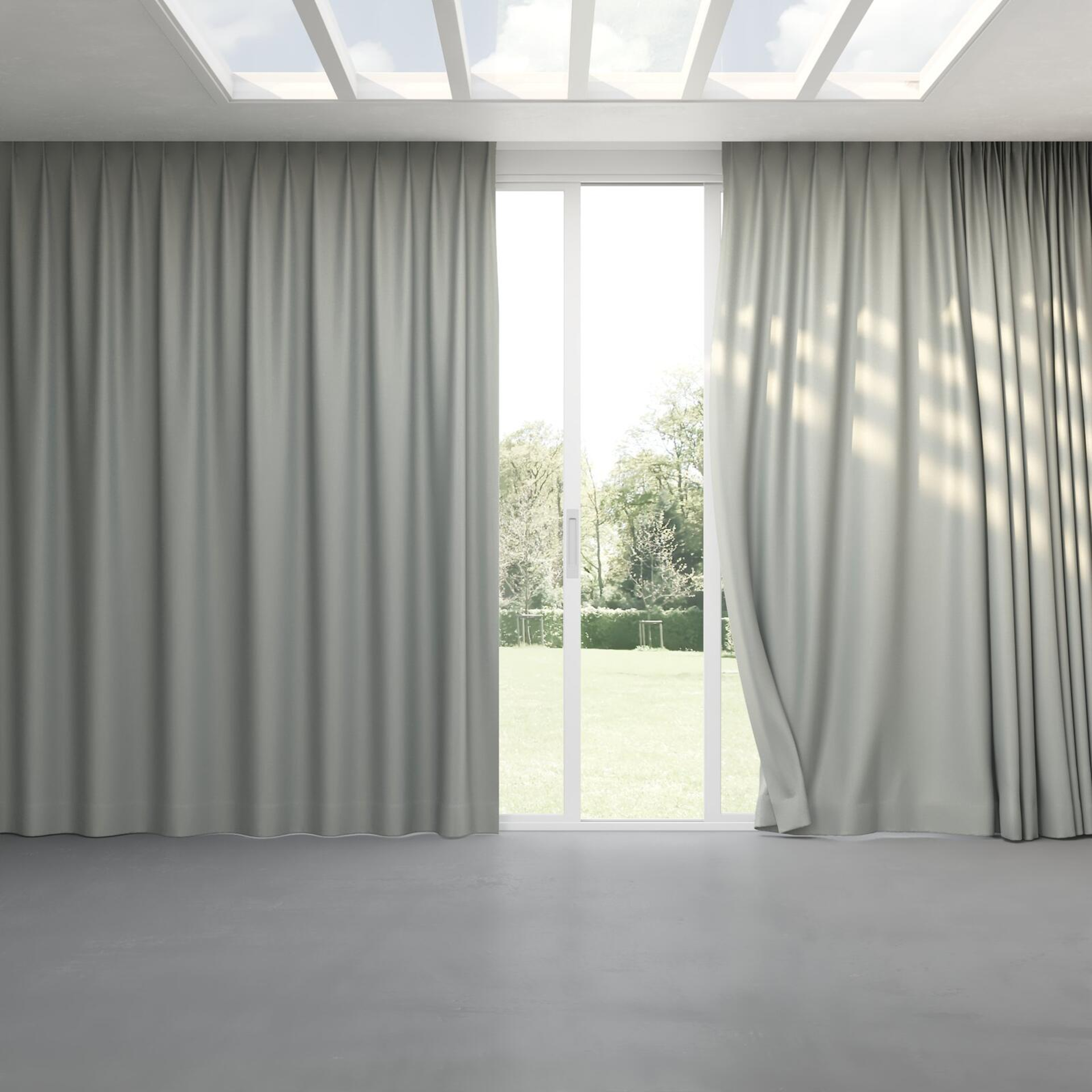 Full view of Atelier Duckegg, pinch pleat