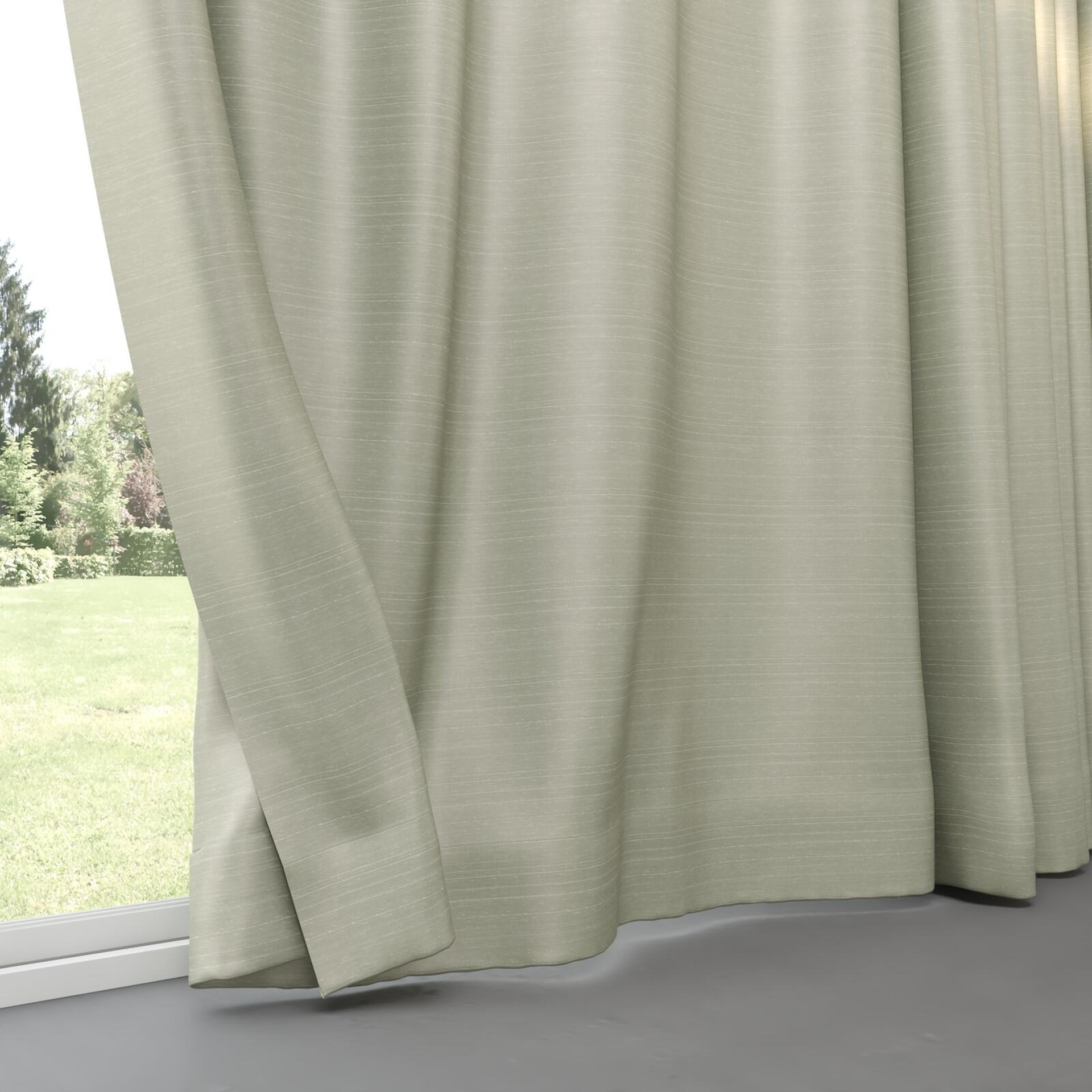 Bottom view of Silky Linden, pinch pleat