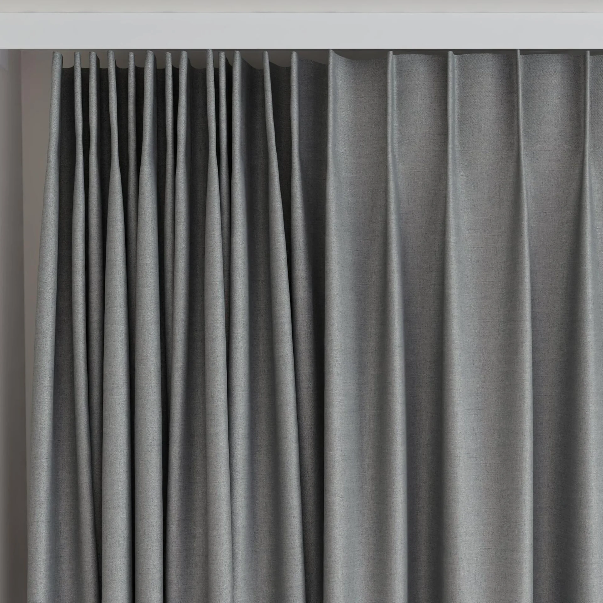 Top view of Re Delis Metal, on curtain rail