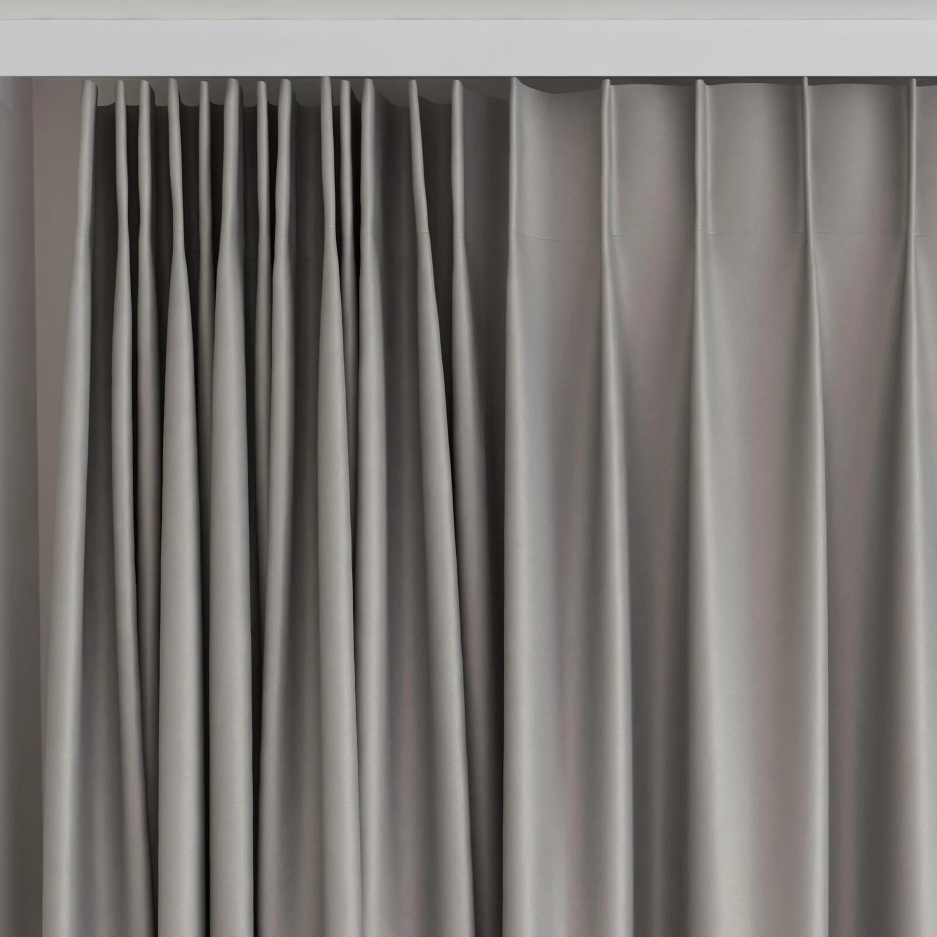 Top view of Re-Vive Slate, on curtain rail