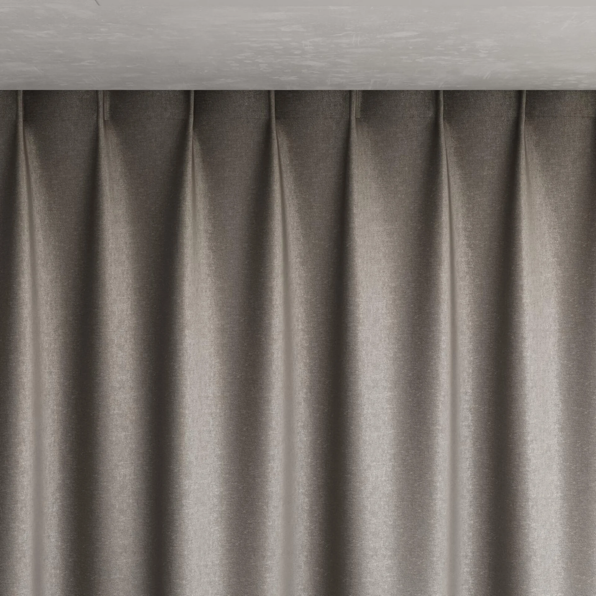 Top view of Recharge Stucco, pinch pleat