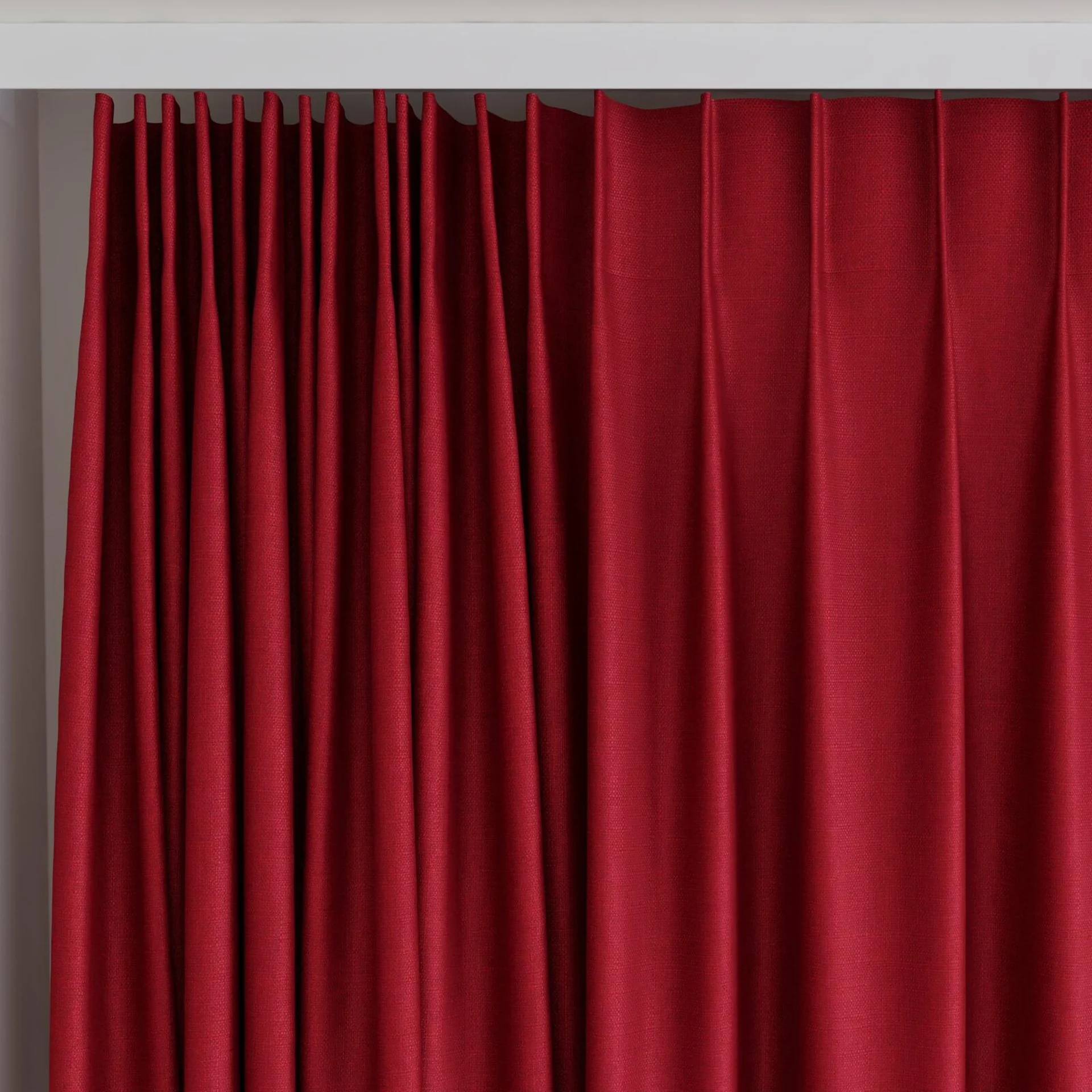 Top view of Tonga Cherry, on curtain rail