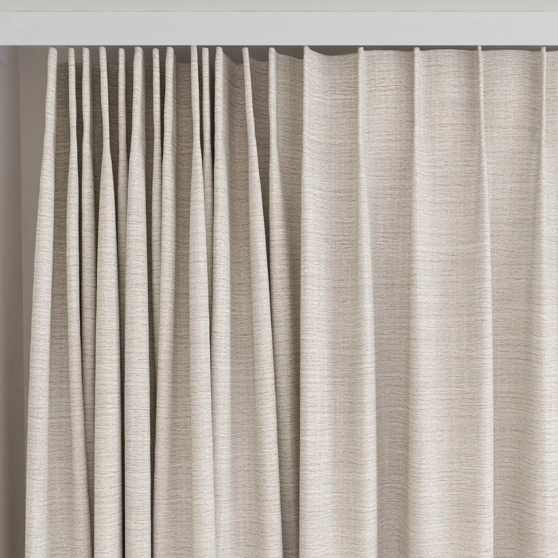 Top view of Chatham Flax, on curtain rail