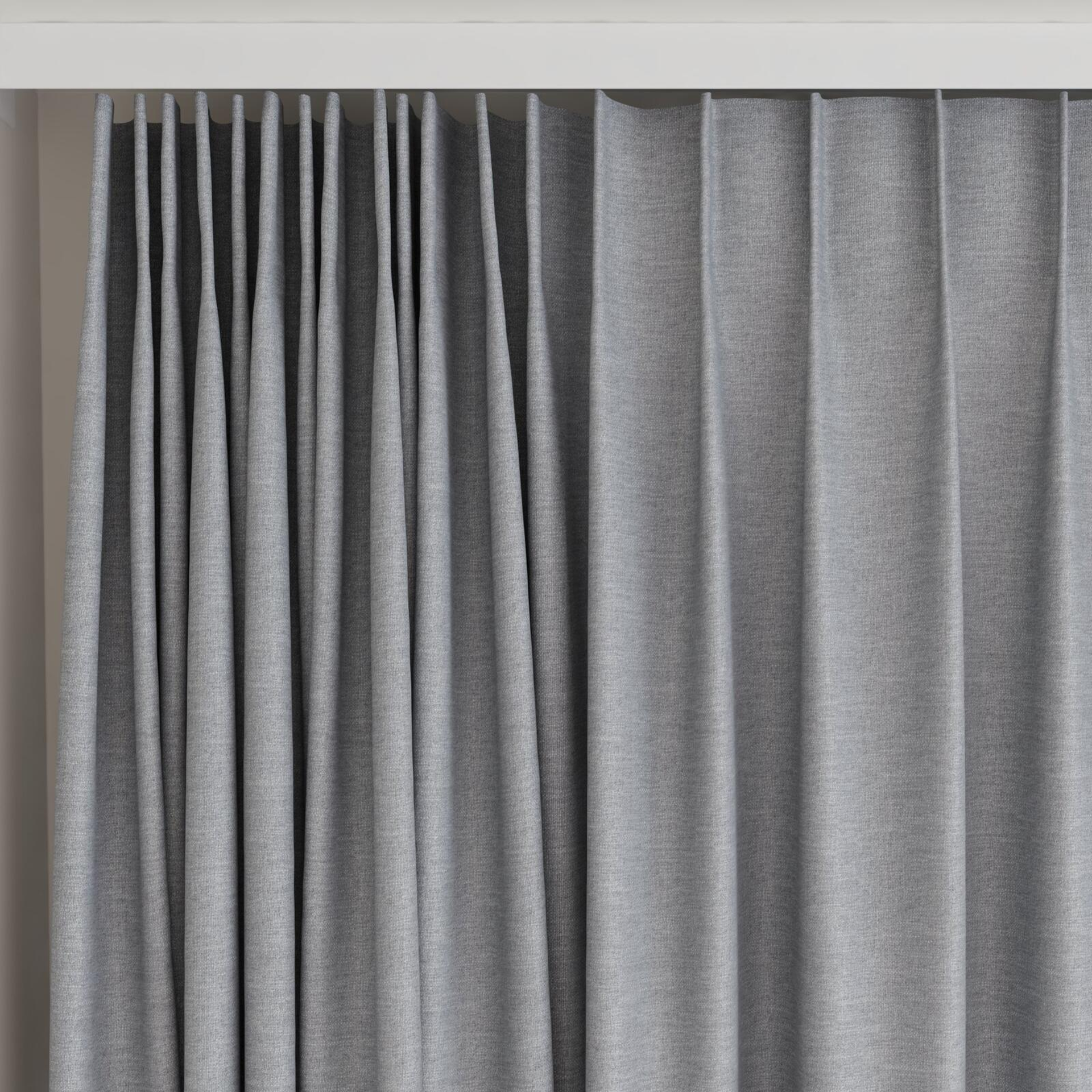 Top view of Casual Griffin, on curtain rail