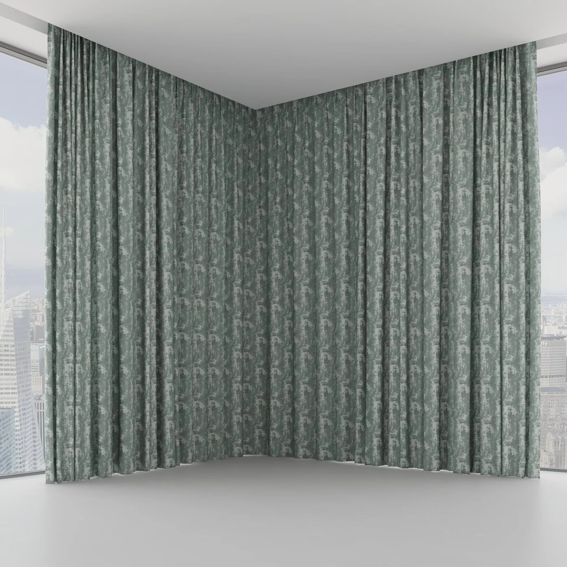 Front view of Innovation Seagrass, on hidden rail