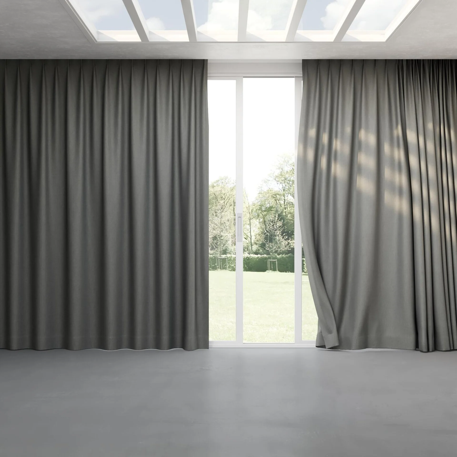Full view of Gent Shadow, pinch pleat